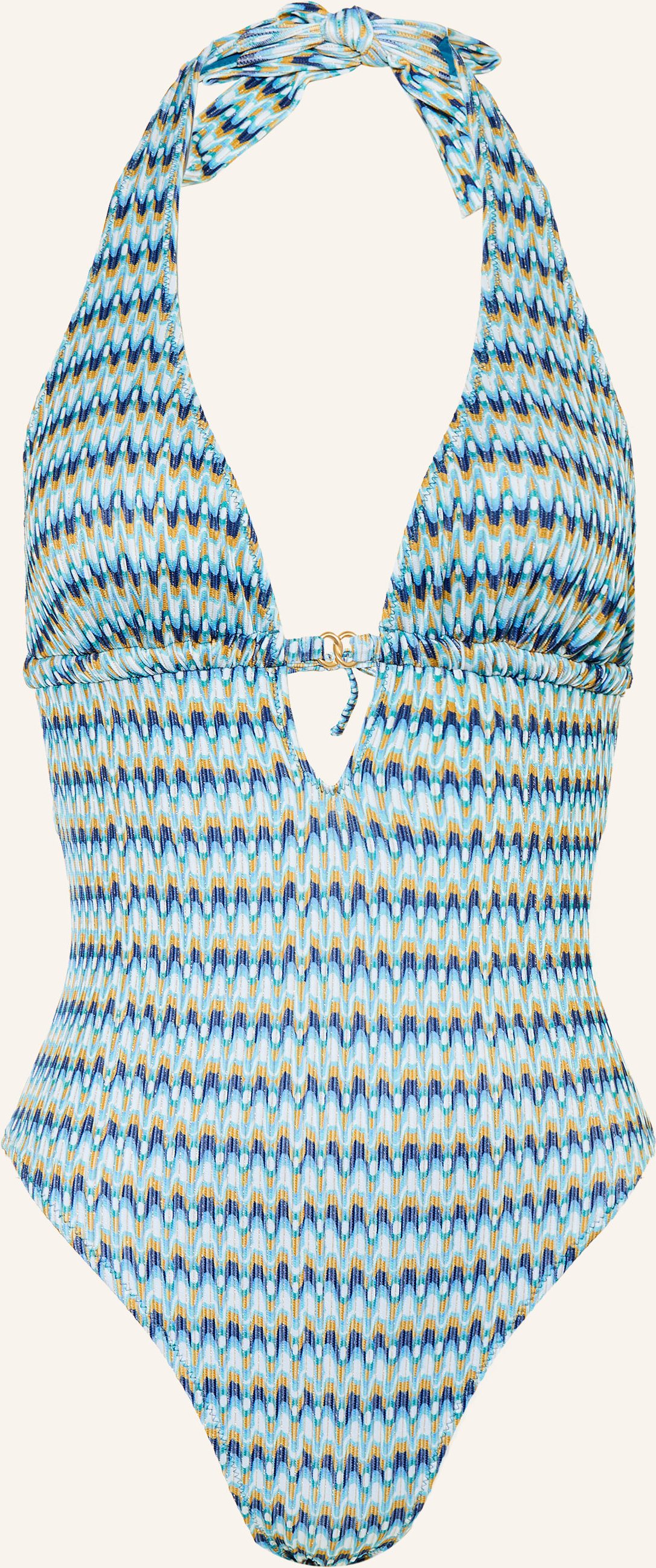 Banana Moon Couture Neckholder-Badeanzug Mirage Nerea Mit Glitzergarn gruen