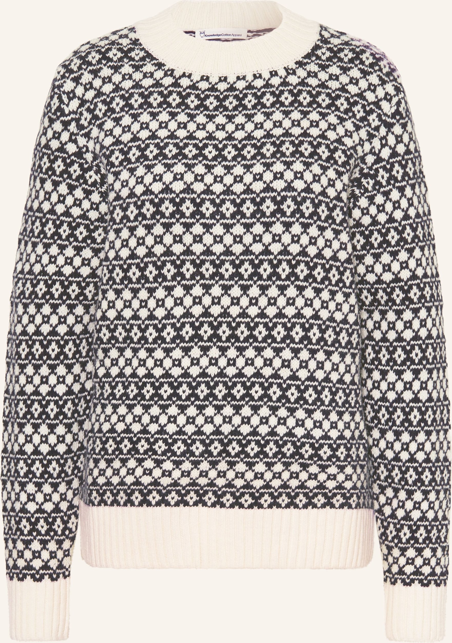 Knowledgecotton Apparel Pullover blau