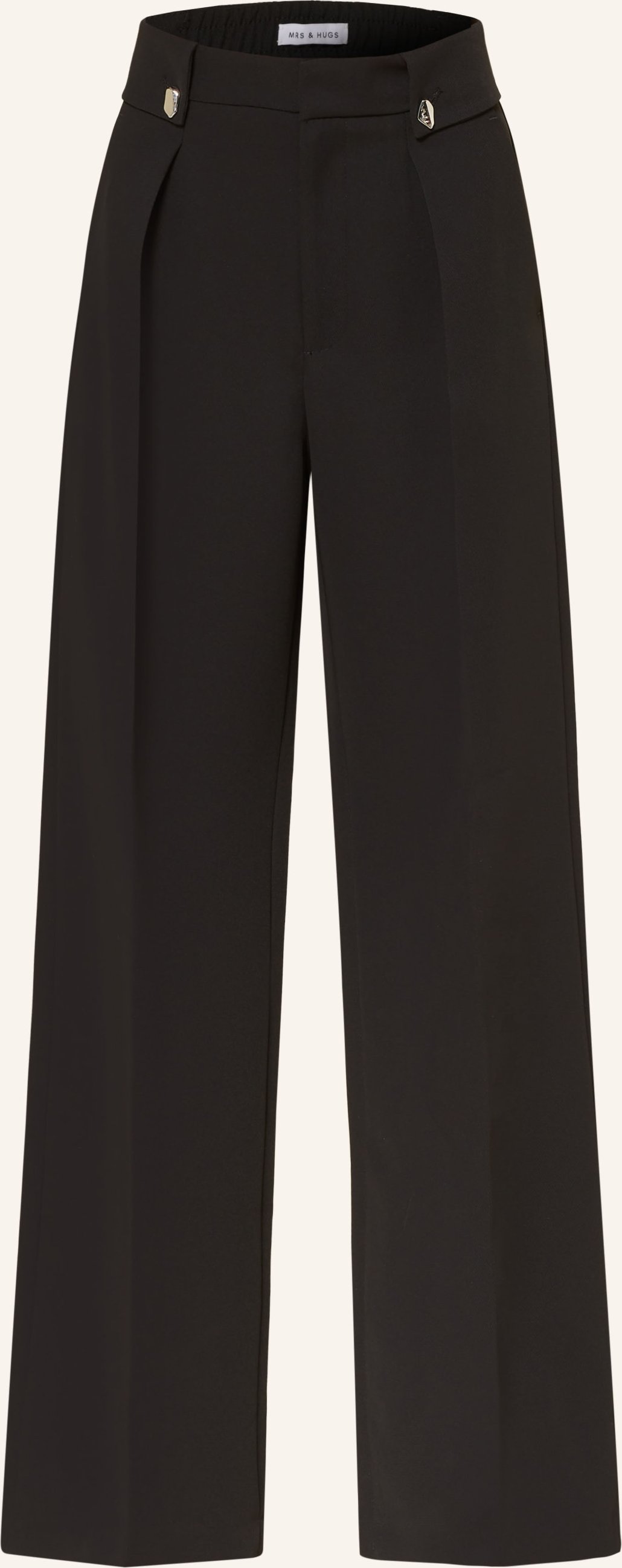 Mrs & Hugs Marlenehose schwarz