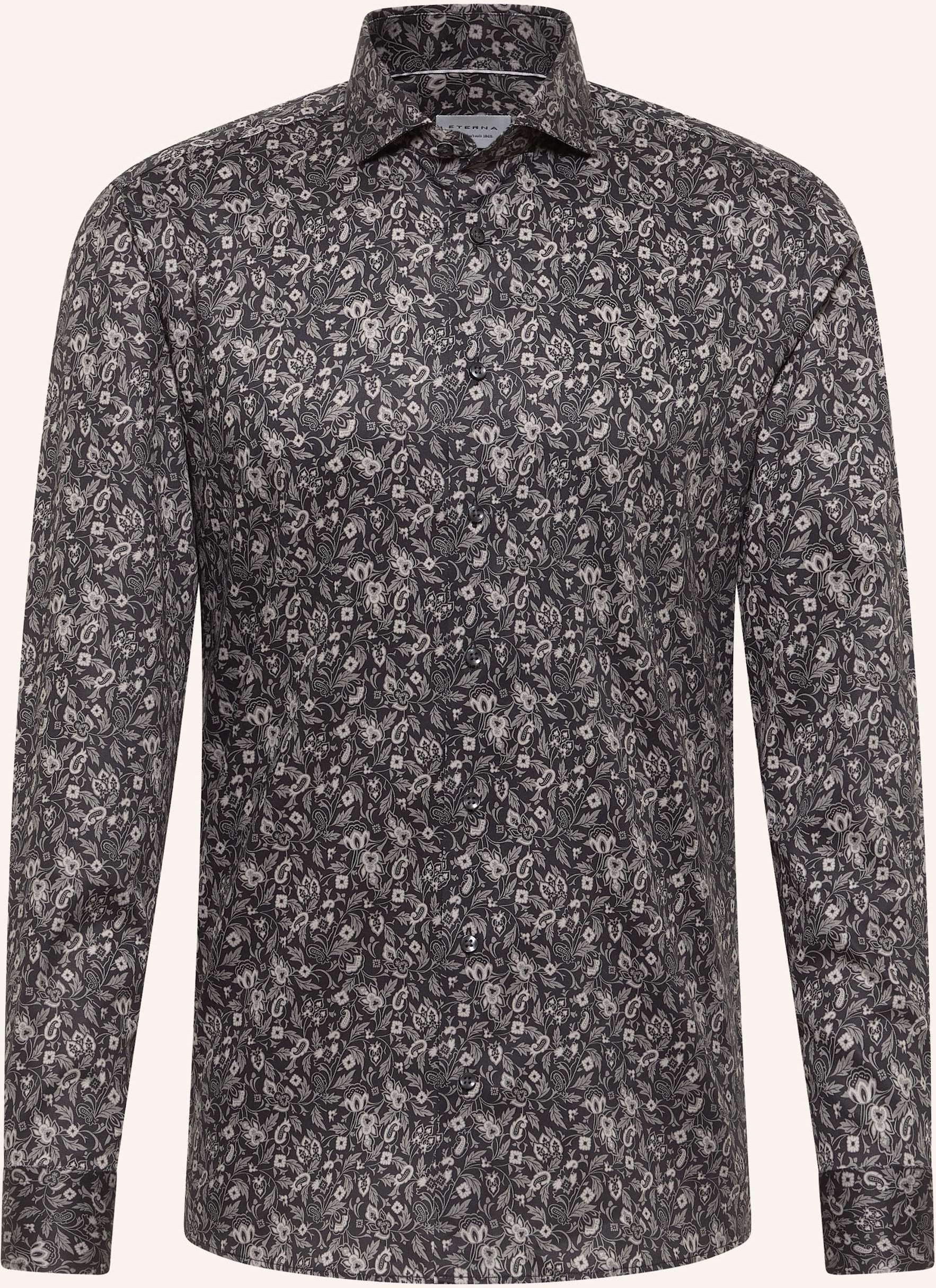 Eterna Hemd Slim Fit grau