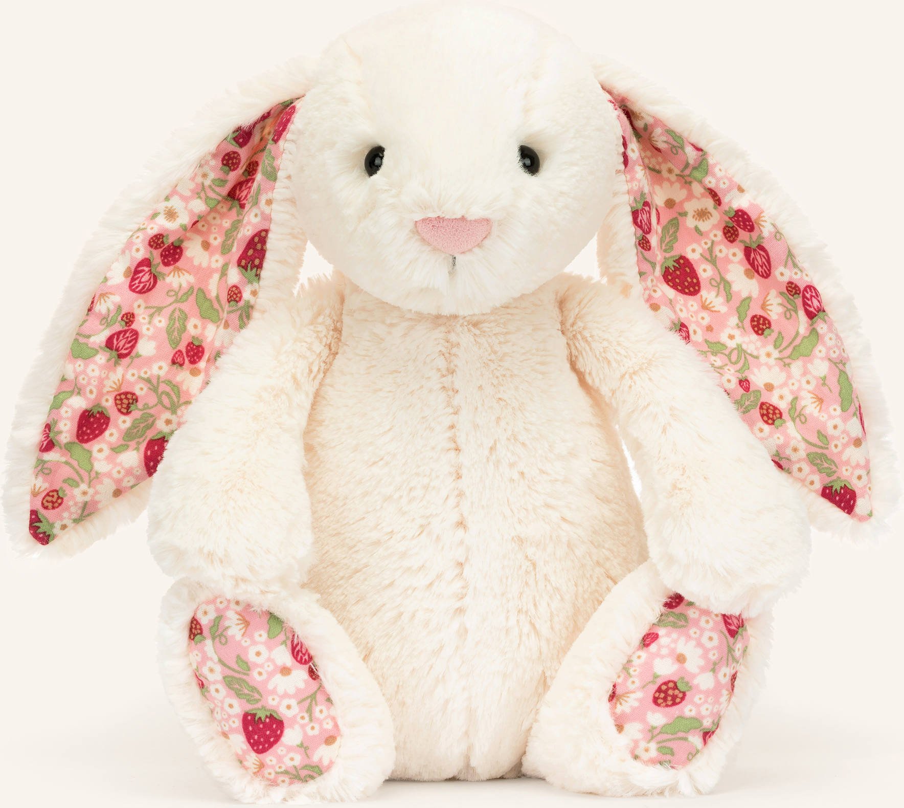 Jellycat Plüsch-Spielzeug Blossom Cream Bunny Berry Original rosa