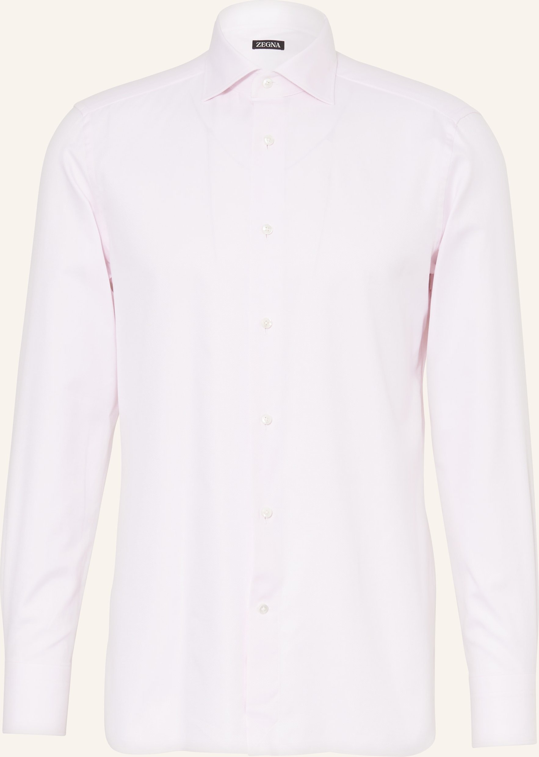 Zegna Hemd Slim Fit rosa