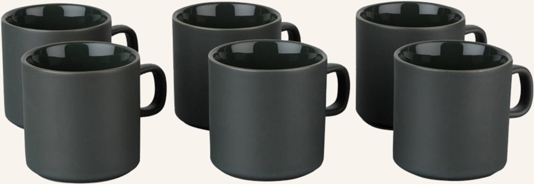 Blomus 6er-Set Henkelbecher Pilar gruen