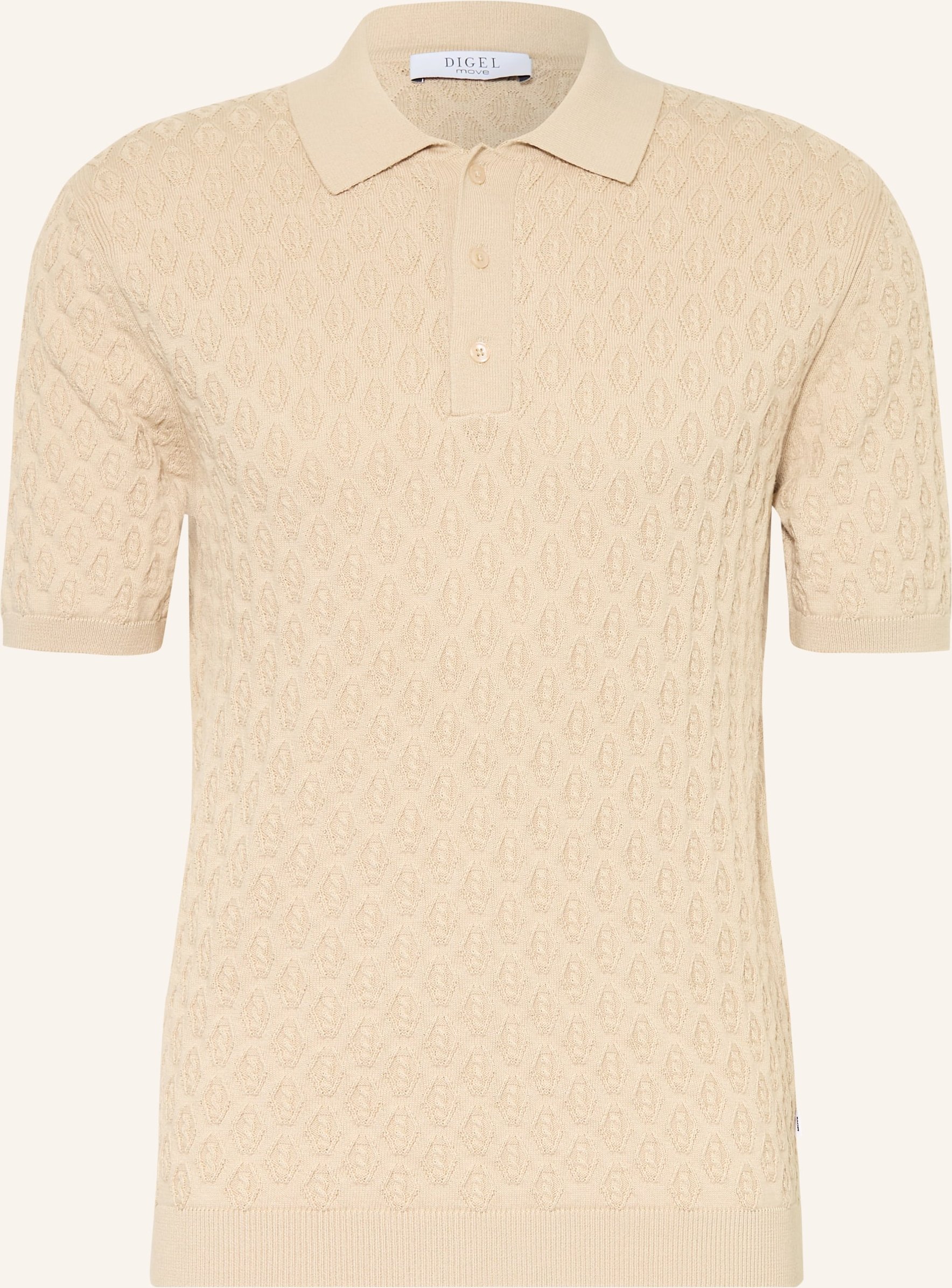 Digel Move Strick-Poloshirt Atila beige