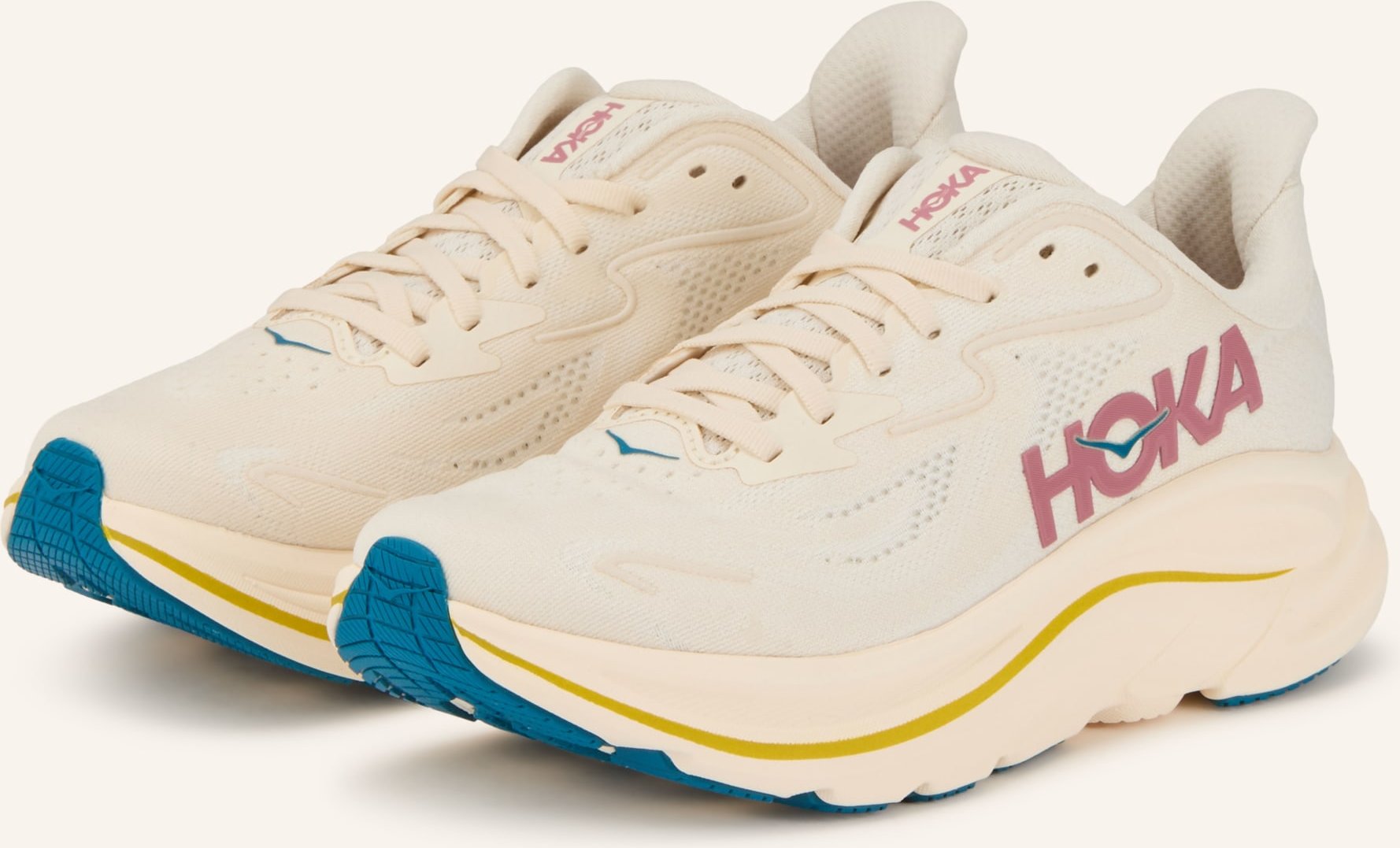 Hoka Laufschuhe Clifton 10 beige