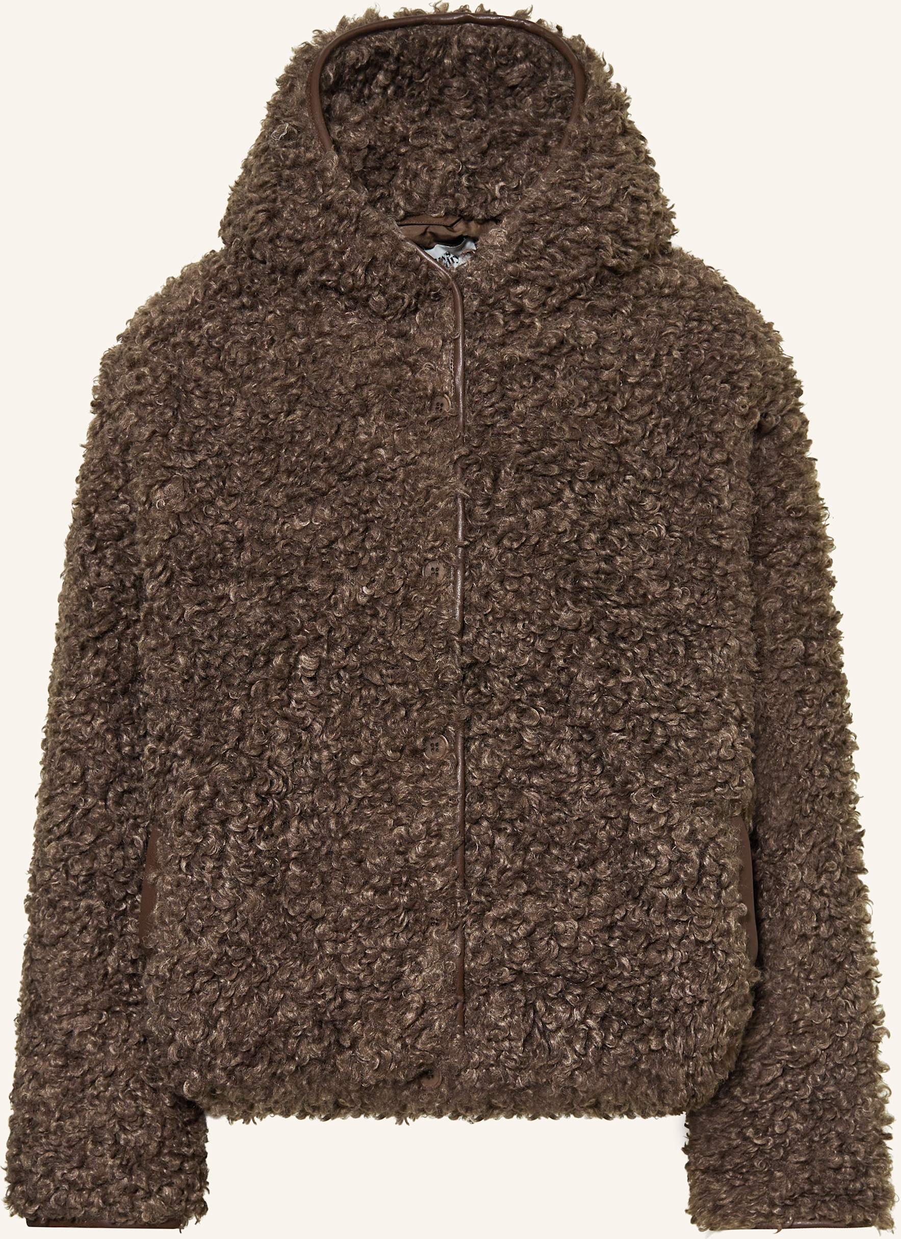 Lollys Laundry Teddyfell-Jacke Wanll braun
