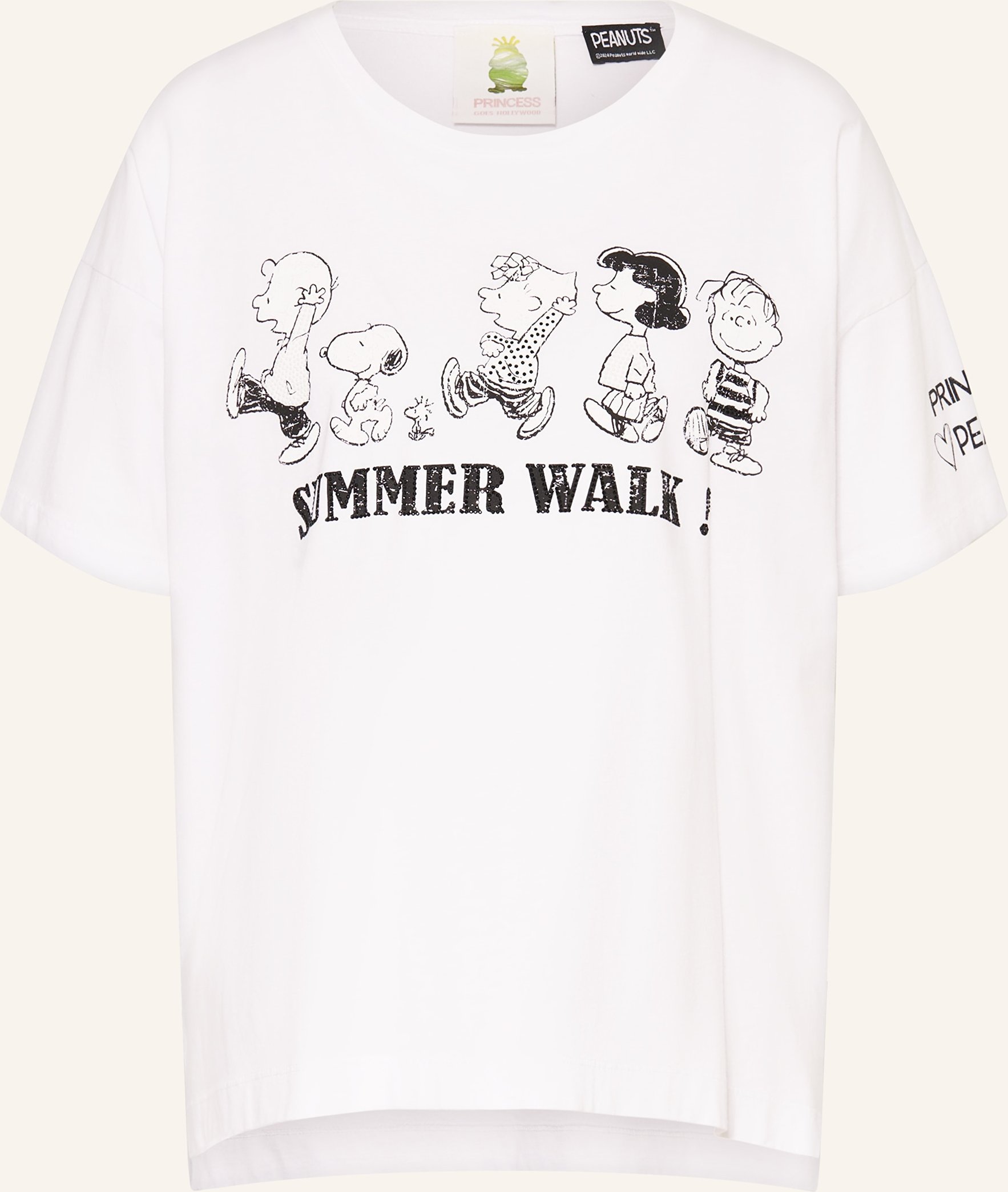 Princess Goes Hollywood T-Shirt Mit Schmucksteinen weiss