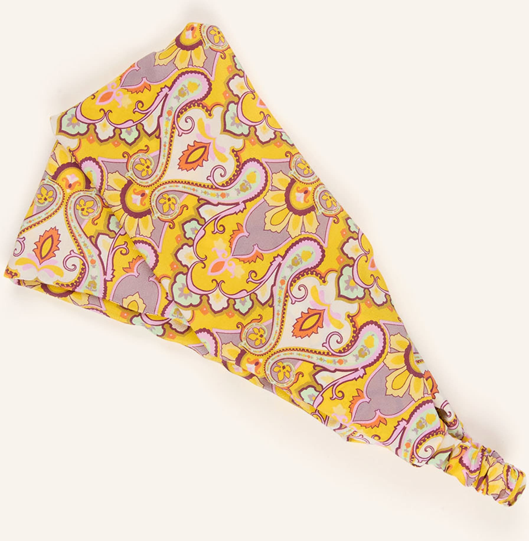 Etro Haarband Aus Seide gelb