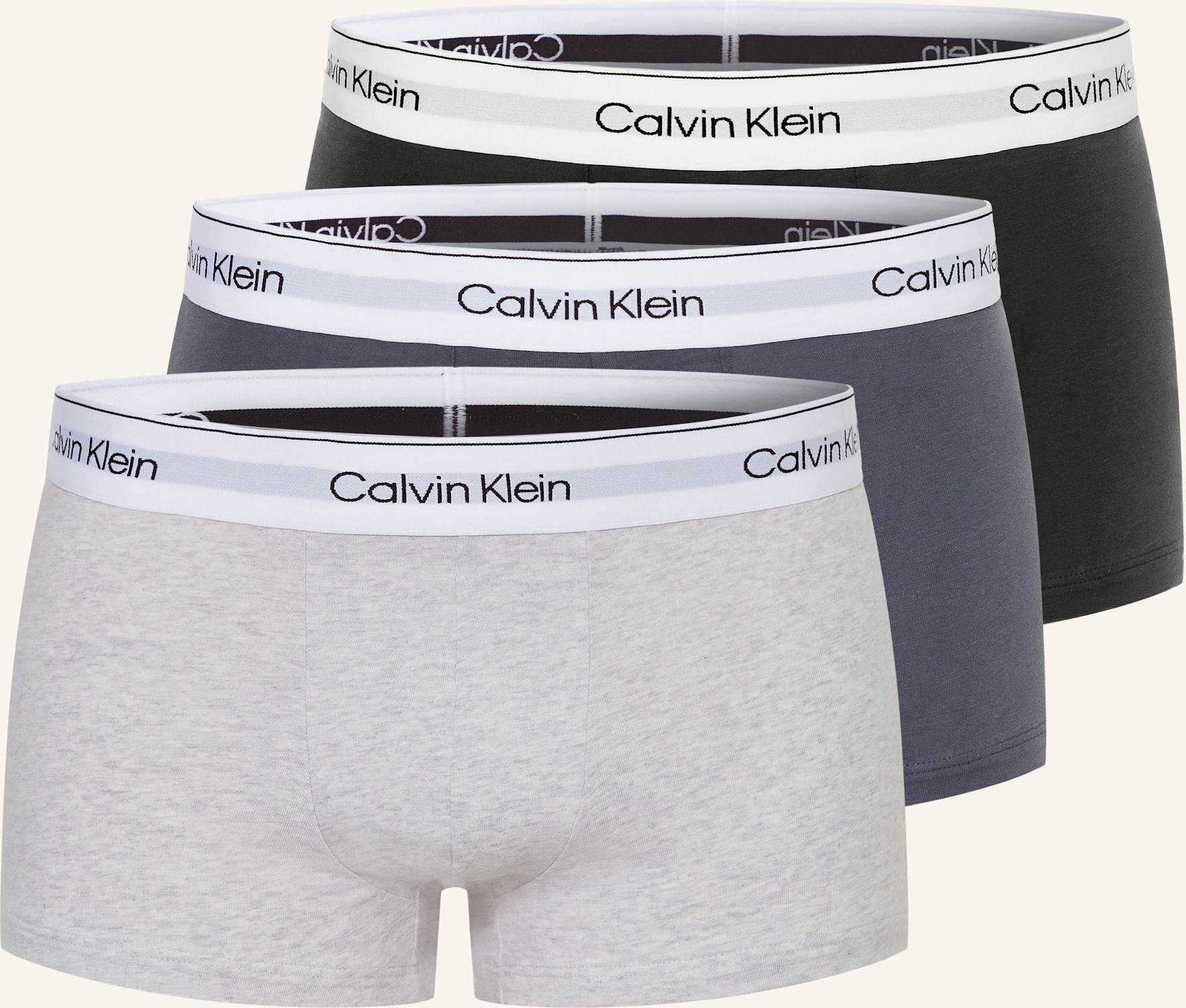 Thumbnail - Calvin Klein 3er-Pack Boxershorts Modern Cotton Low Rise grau