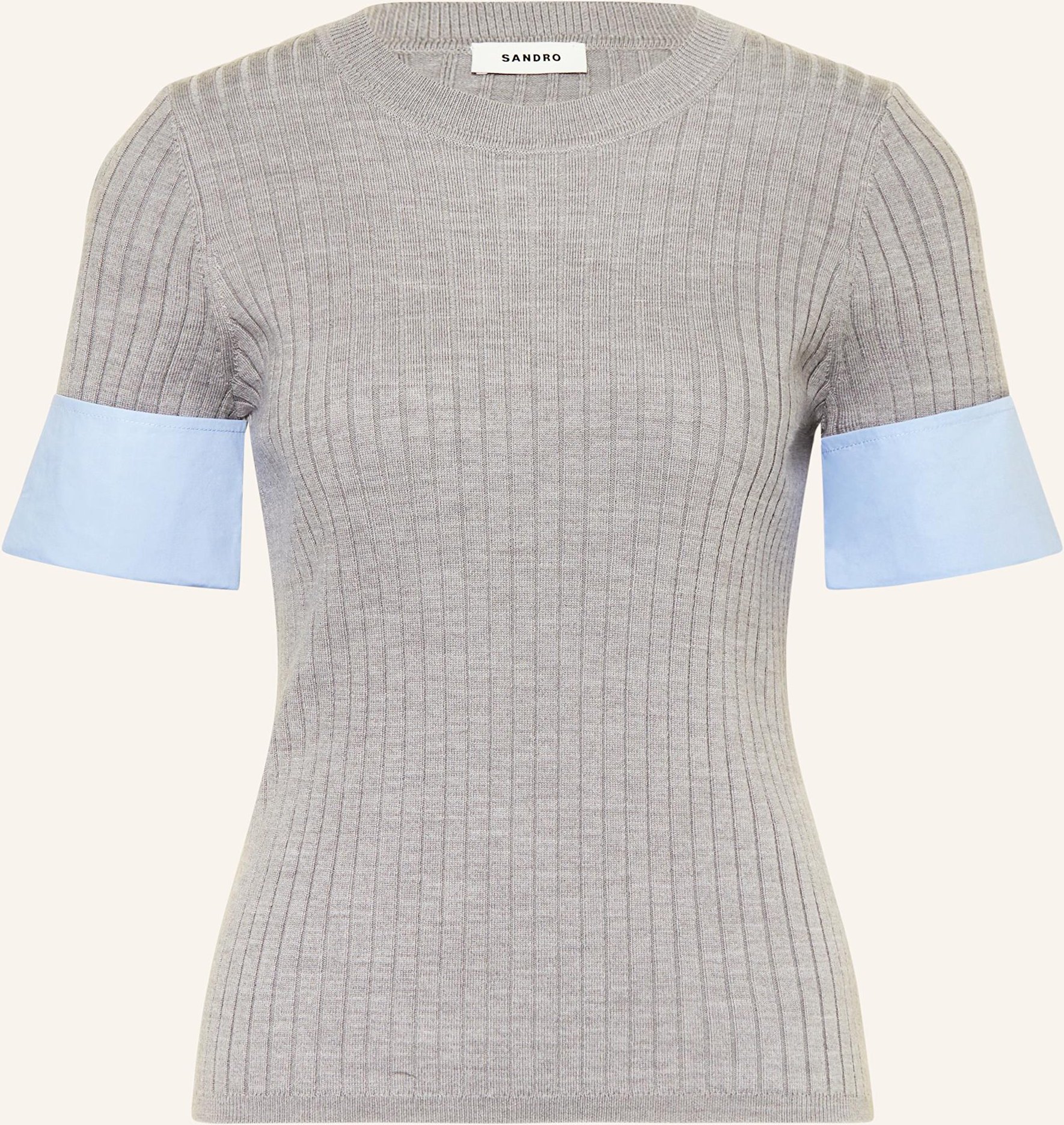 Sandro Strickshirt grau