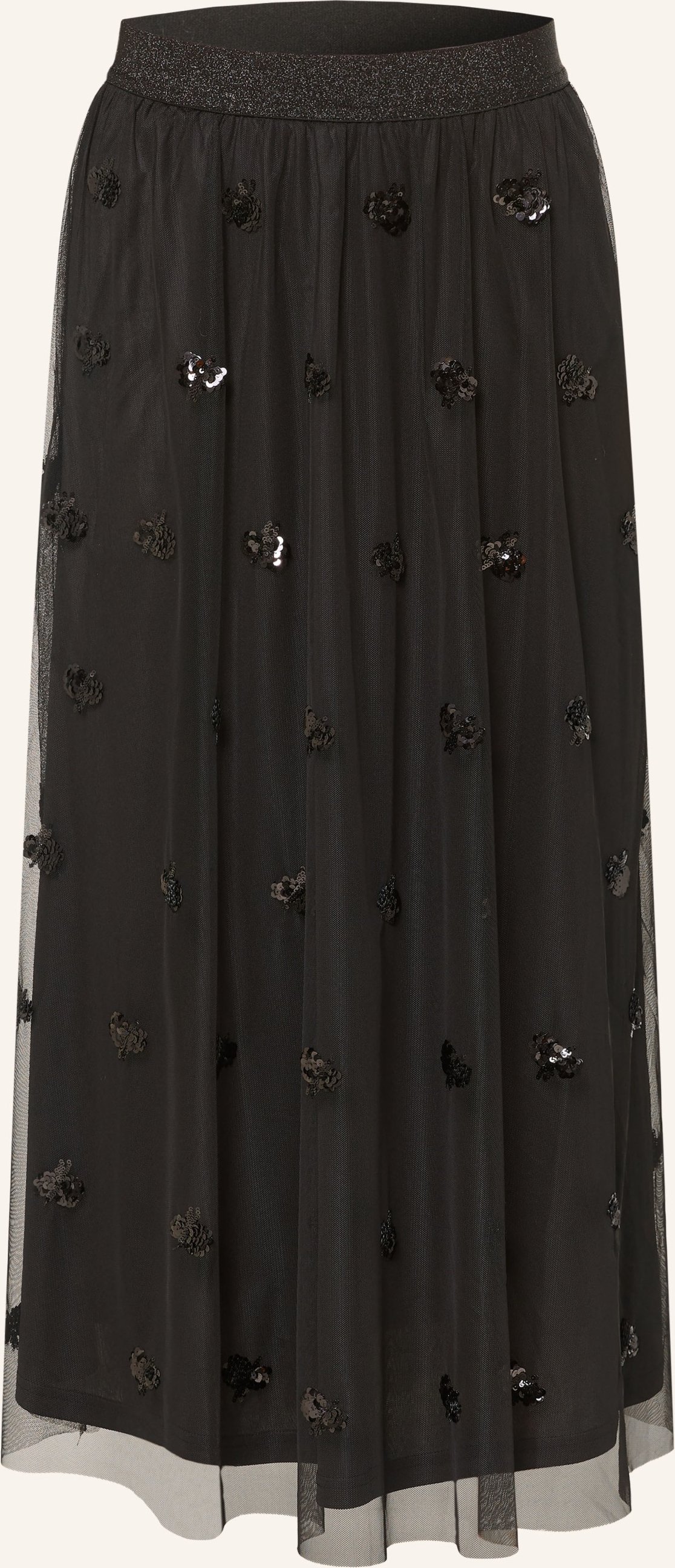 Oui Tüllrock Mit Pailletten schwarz