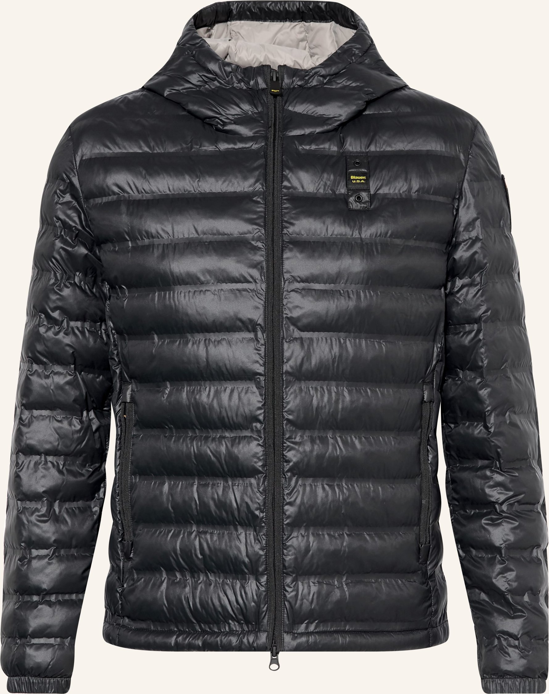 Blauer Steppjacke Charles schwarz