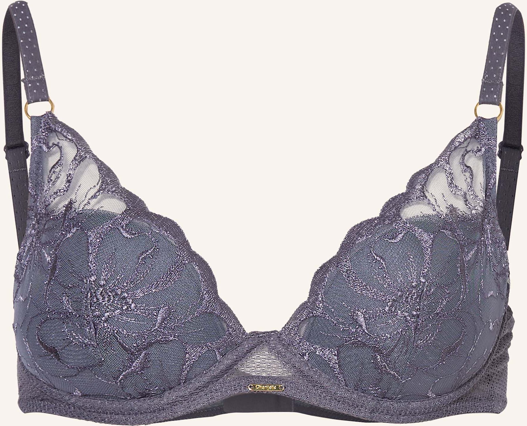 Chantelle Schalen-Bh Fleurs grau