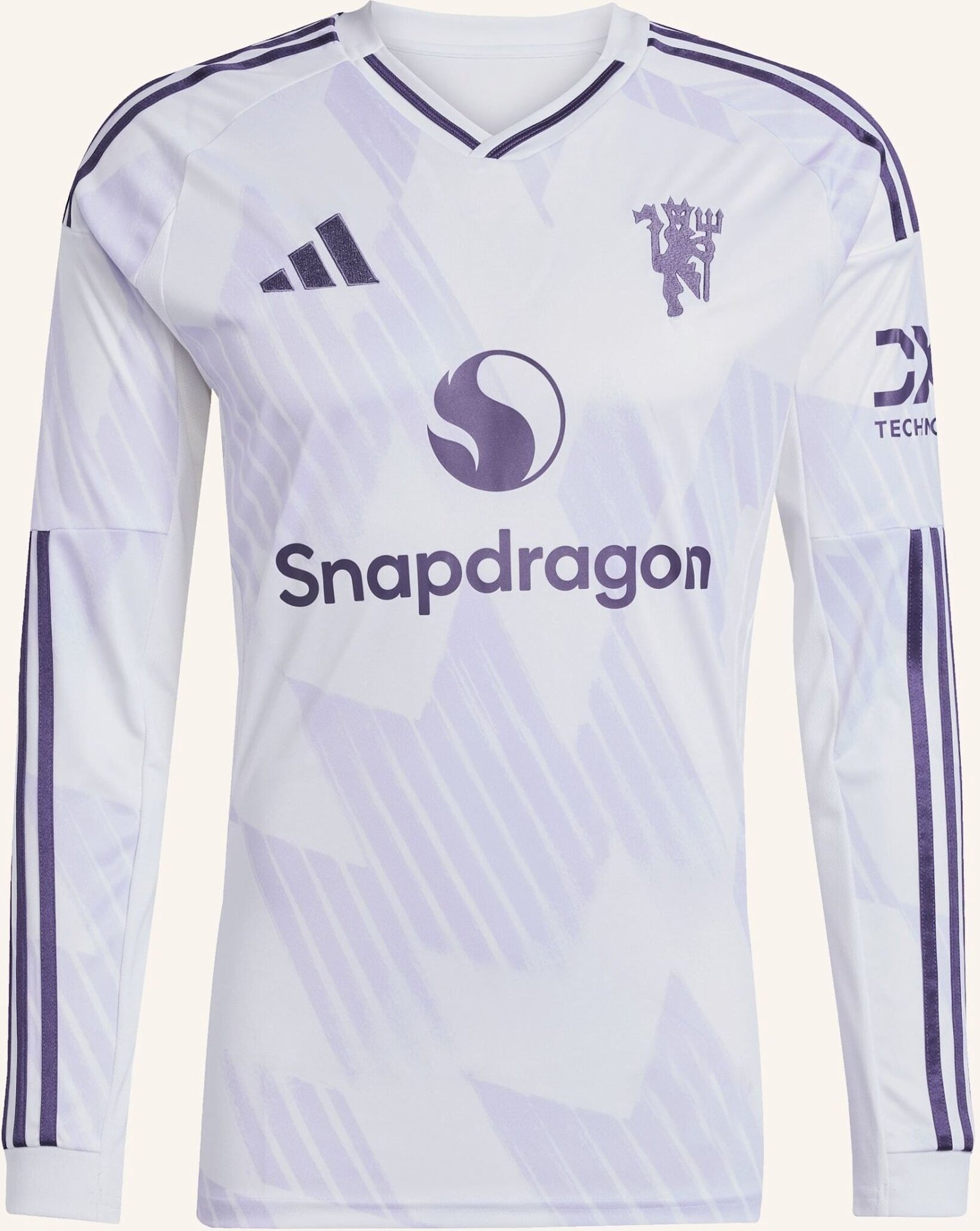 Adidas Manchester United 25/26 Long Sleeve Auswärtstrikot weiss