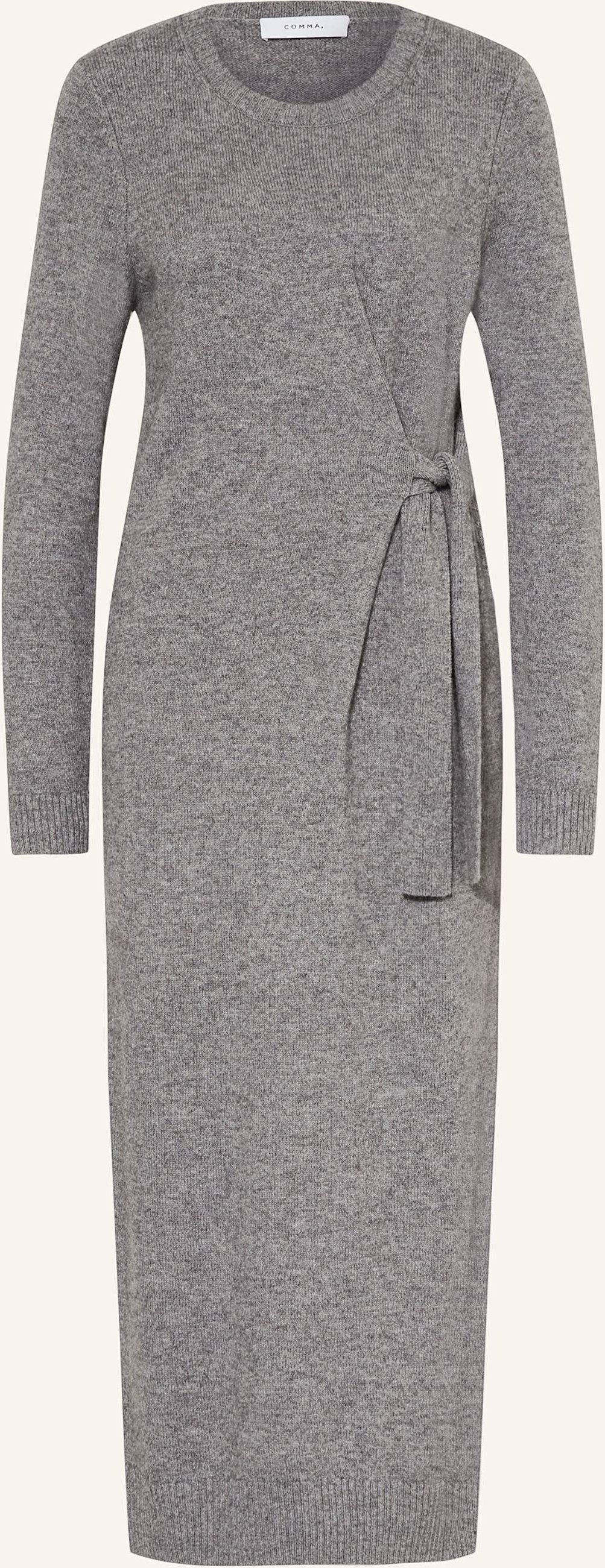Comma Strickkleid grau