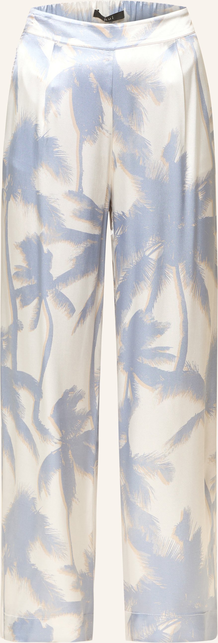 Thumbnail - Oui Marlenehose Aus Satin weiss
