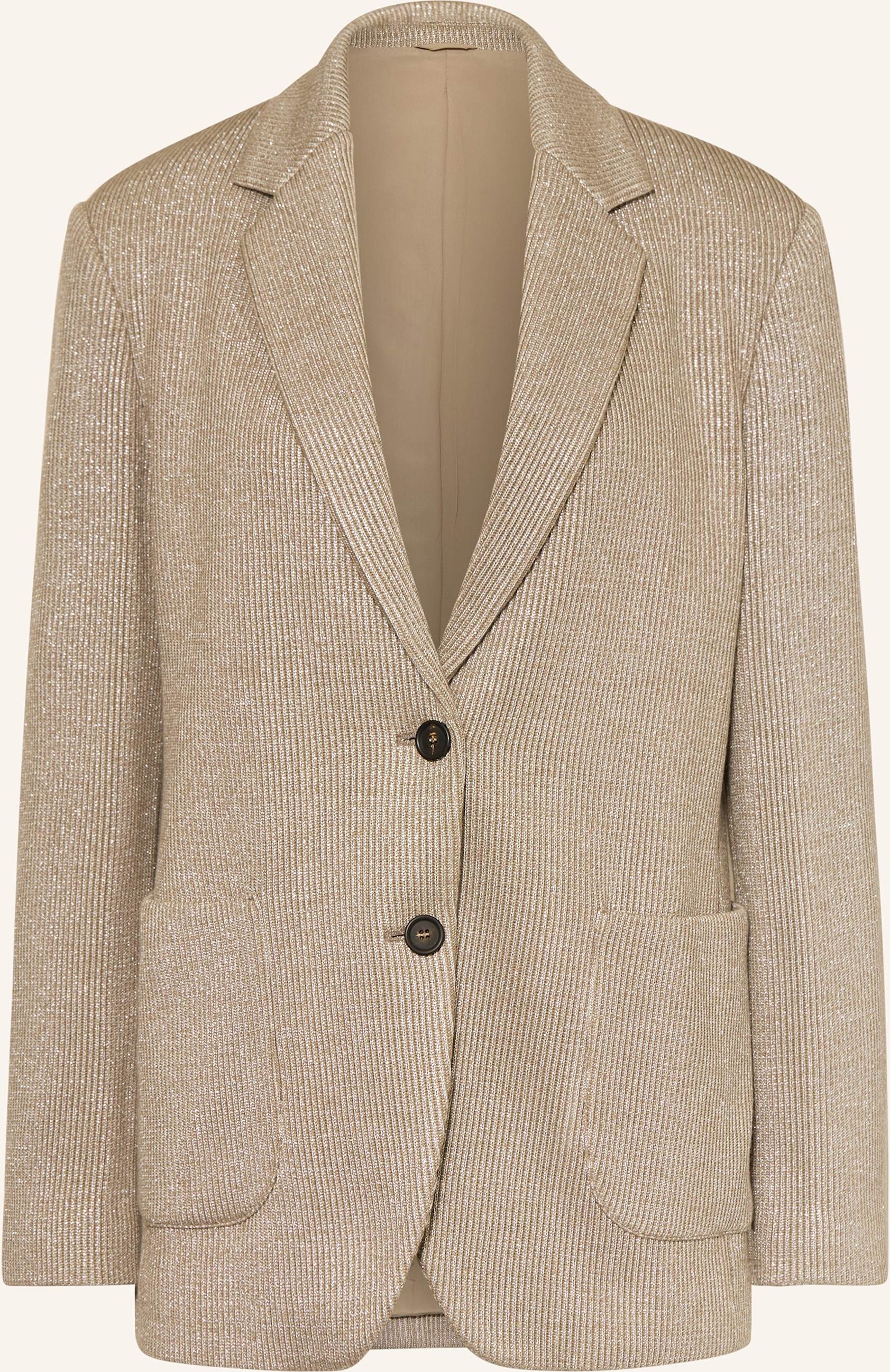 Brunello Cucinelli Blazer Mit Glitzergarn braun