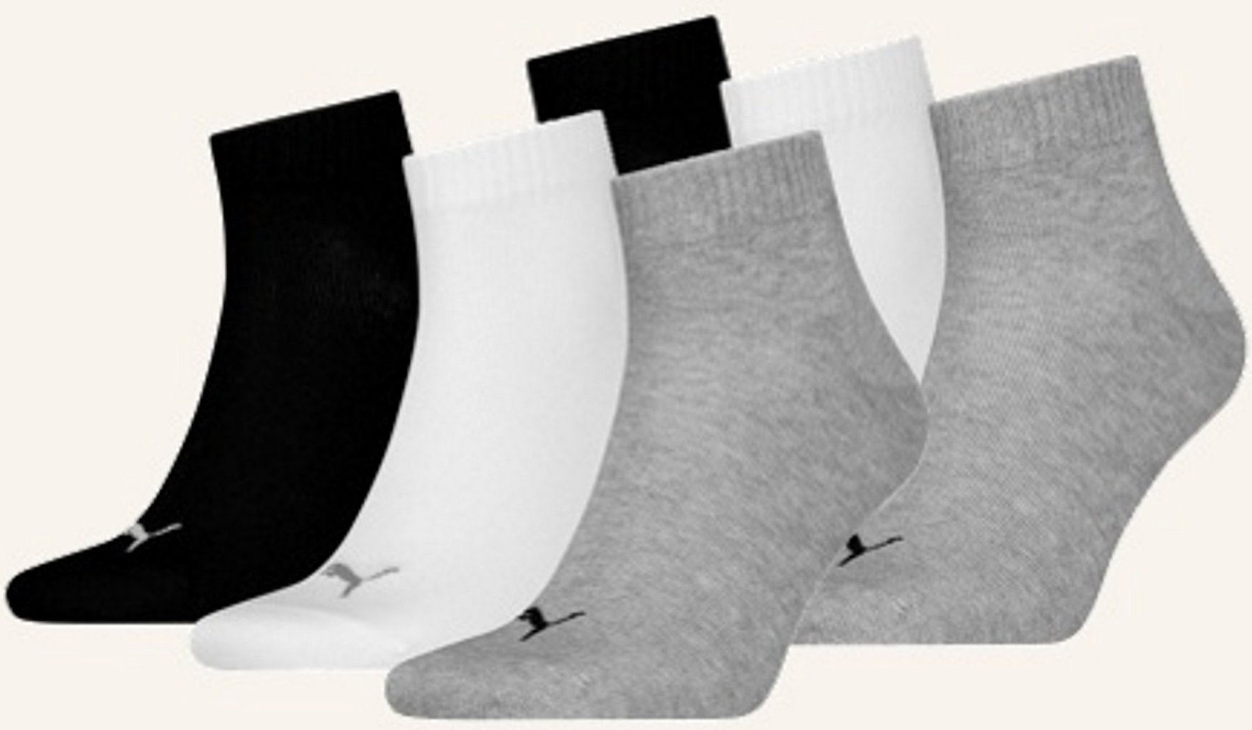 Puma 6er-Pack Socken Quarter blau