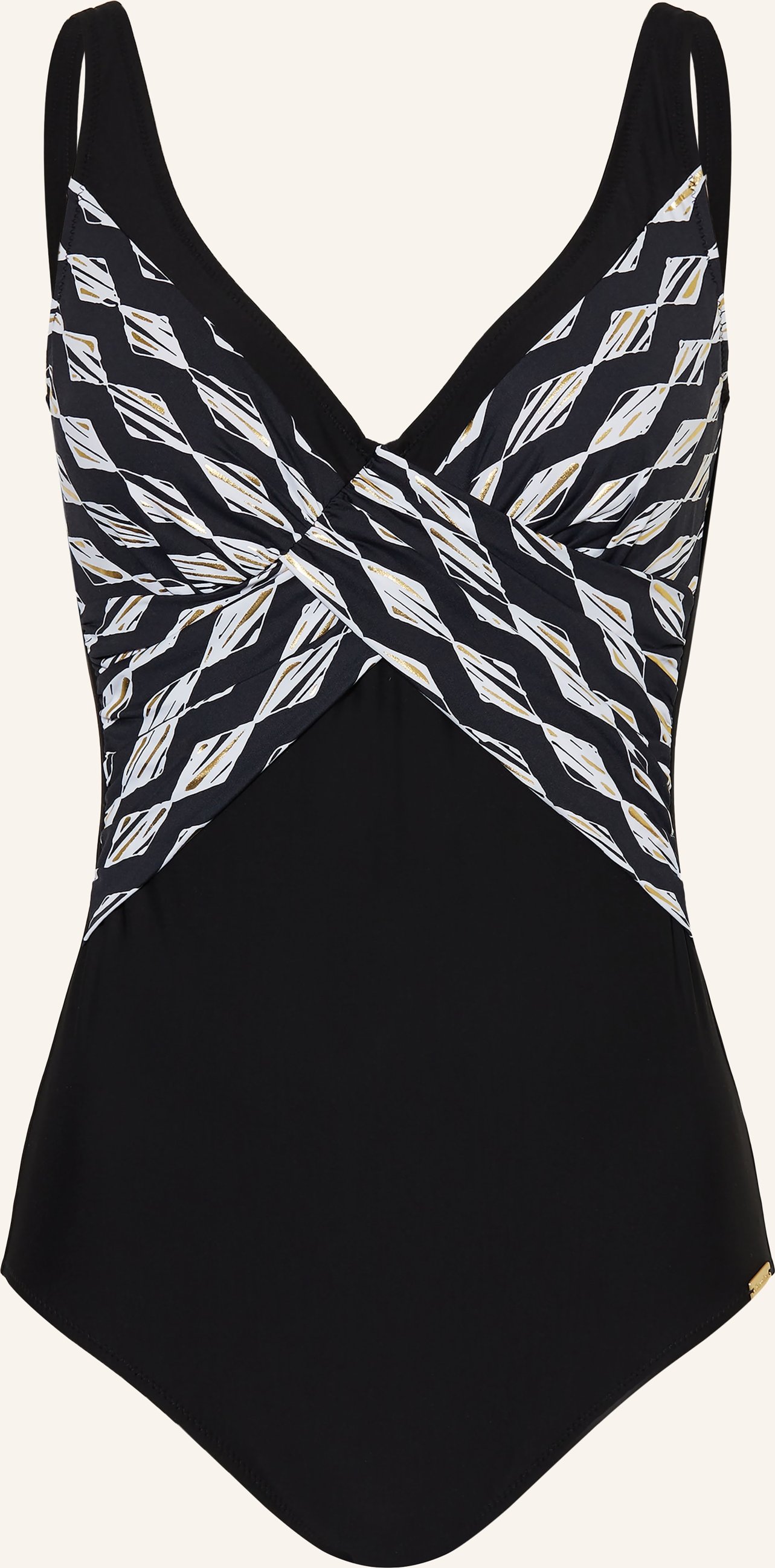 Charmline Shape-Badeanzug Gilded Graphic schwarz