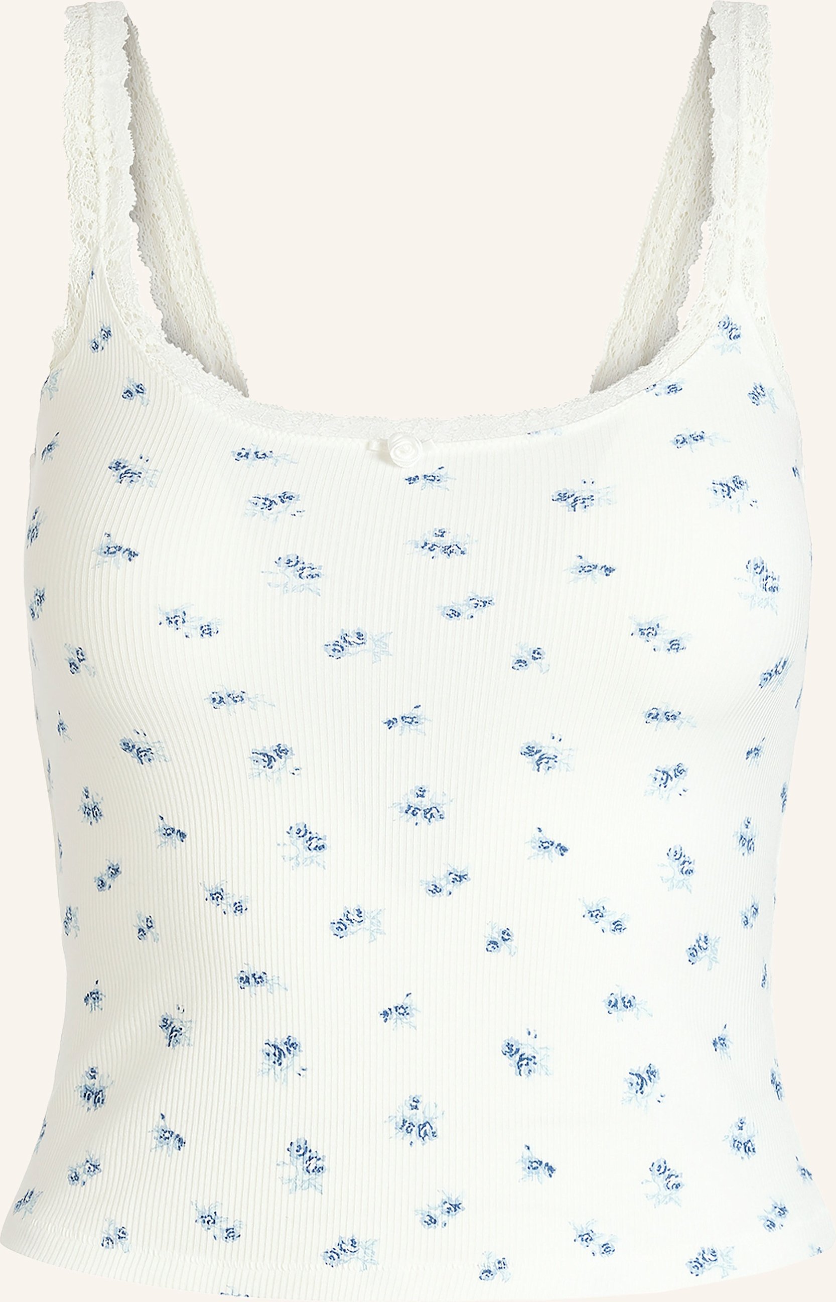 Skims Lounge-Top Soft Lounge Lace blau