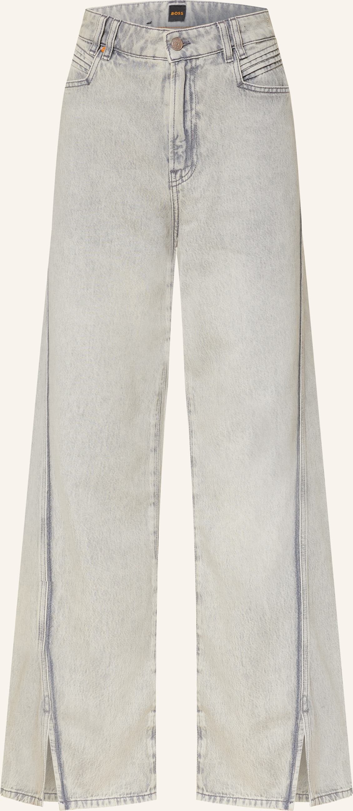 Boss Wide Leg Jeans Marlene grau