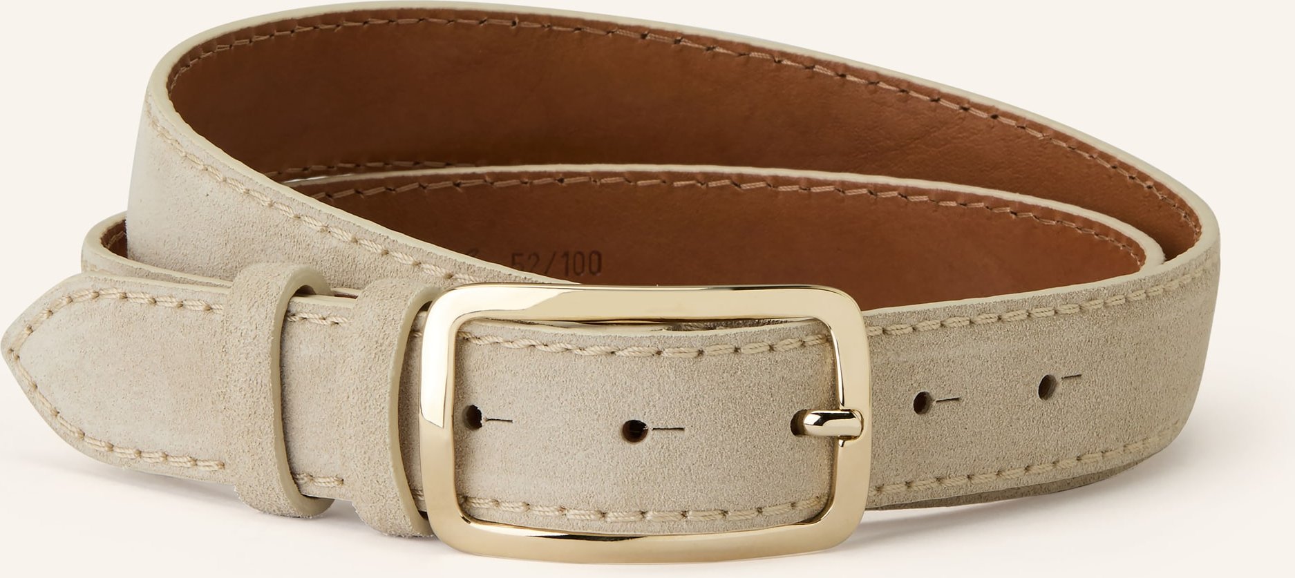 Reptile's House Ledergürtel beige