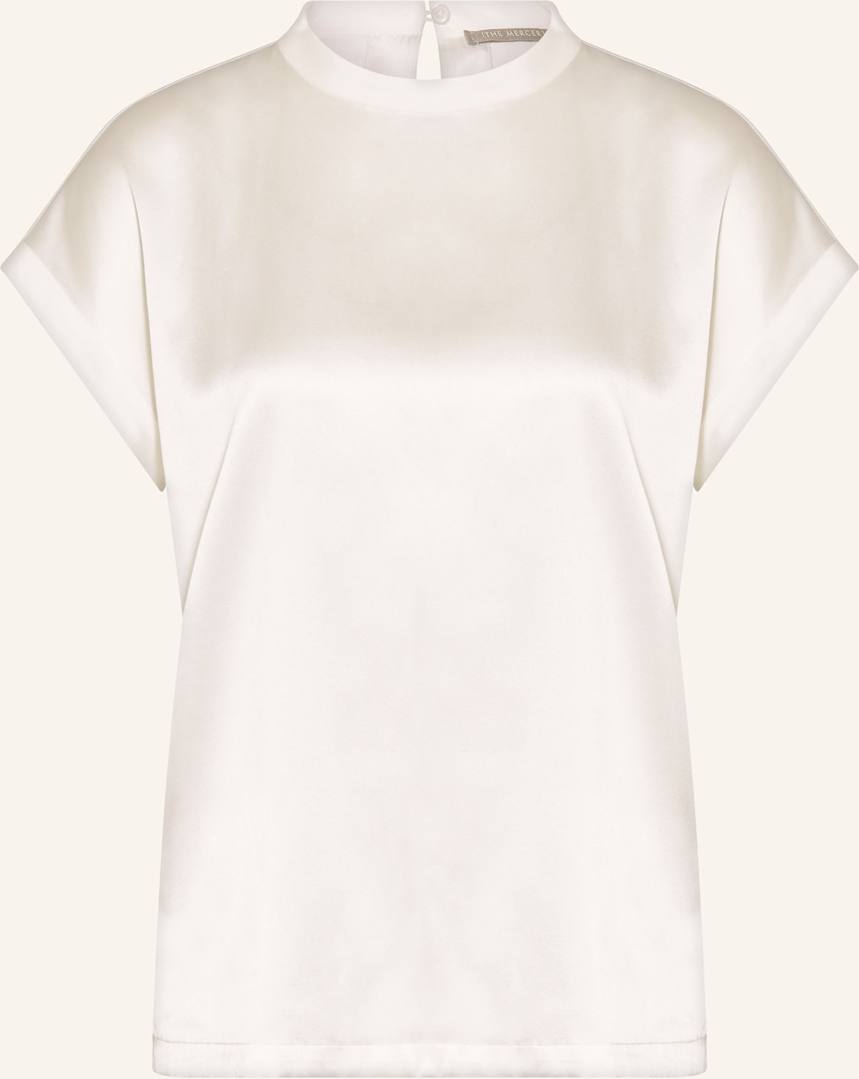 (The Mercer) N.Y. Blusenshirt Aus Seide weiss