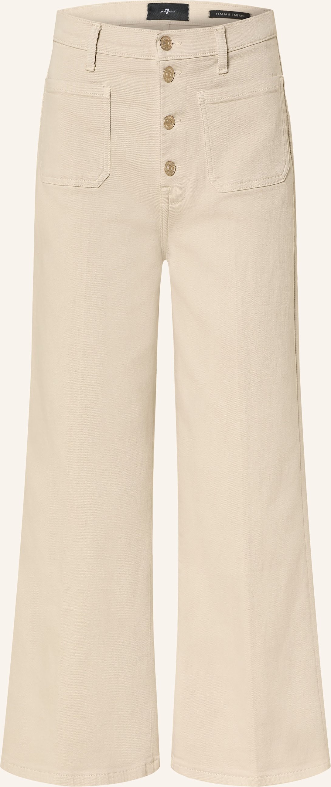 7 For All Mankind Flared Jeans Ultra High Rise Cropped Jo weiss