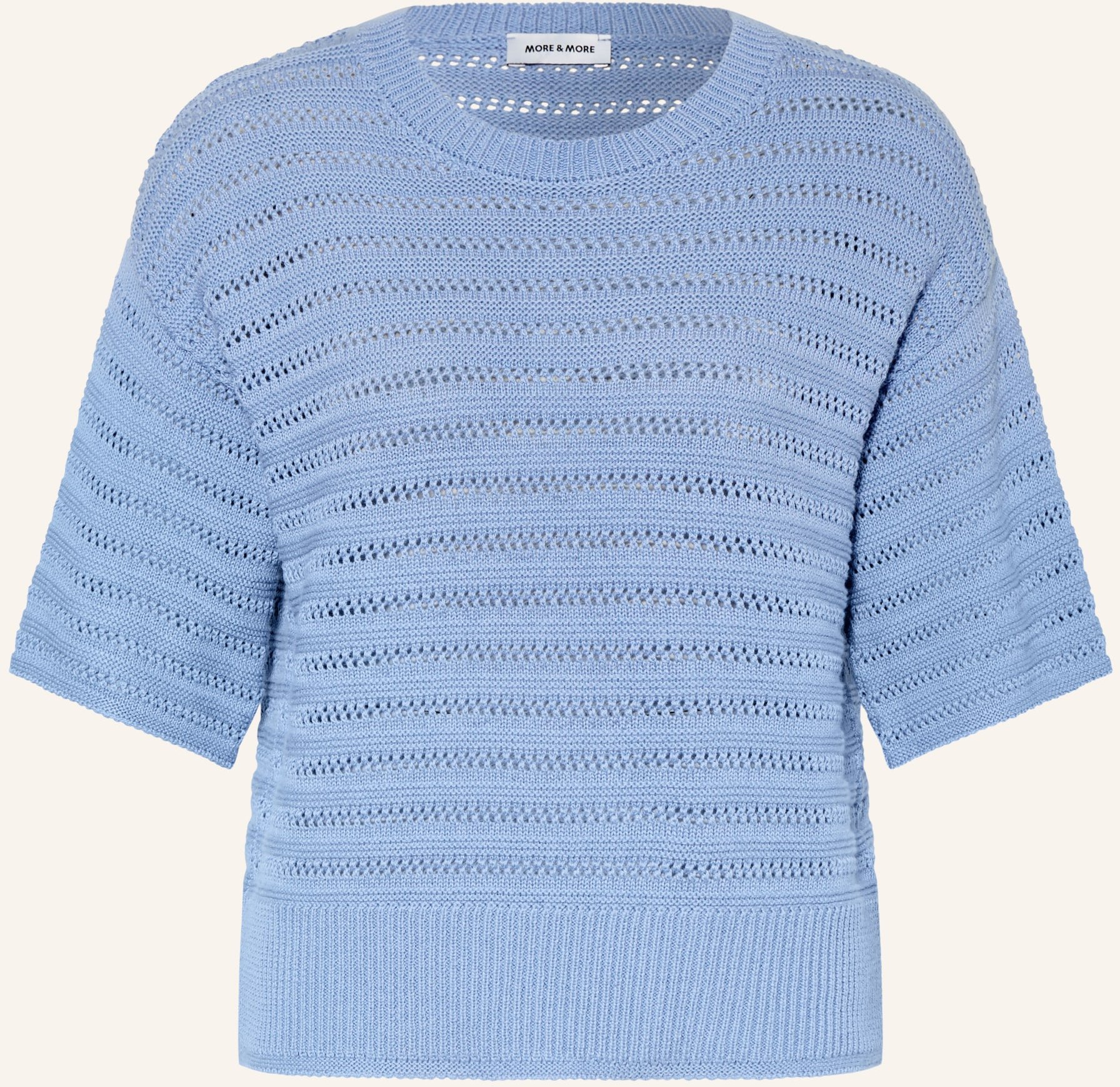 More & More Strickshirt blau