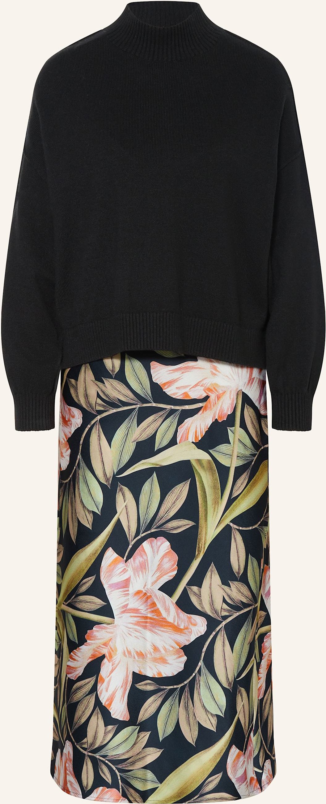 Ted Baker Set Bergnia: Pullover Und Satinkleid schwarz