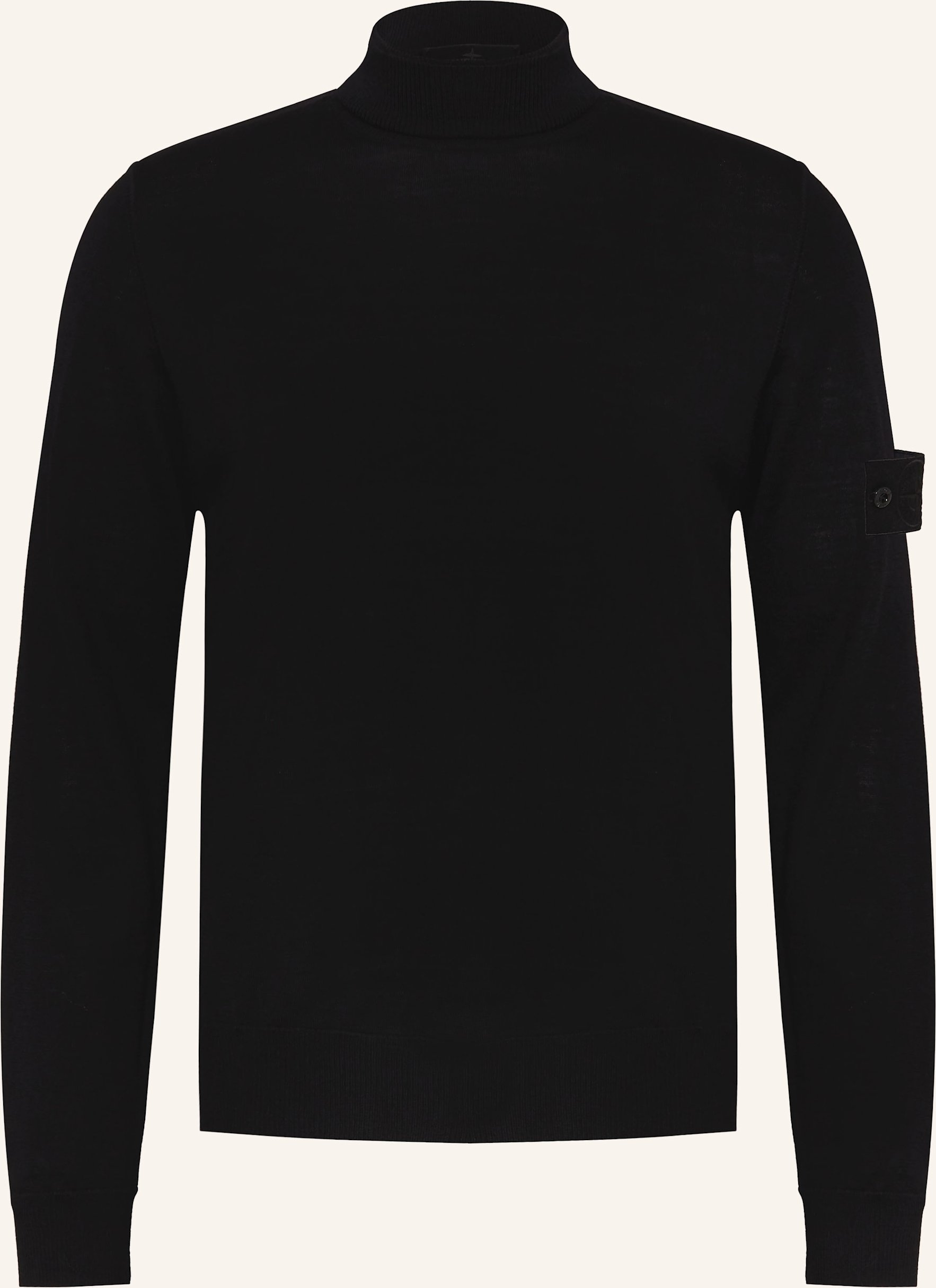 Stone Island Rolkragenpullover Ghost schwarz