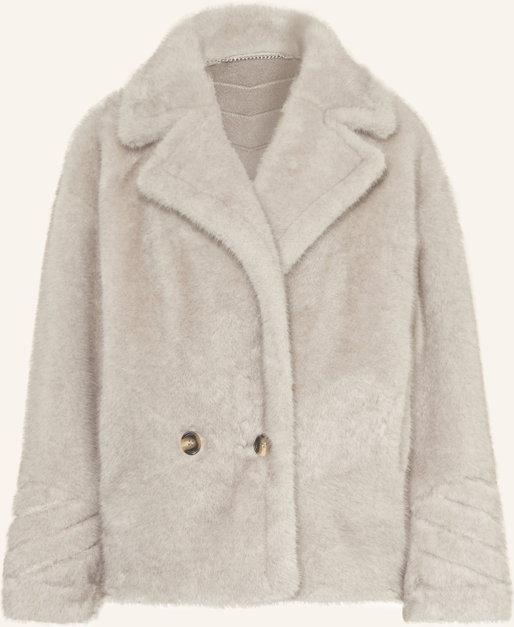 Lilienfels Kunstpelz-Jacke grau