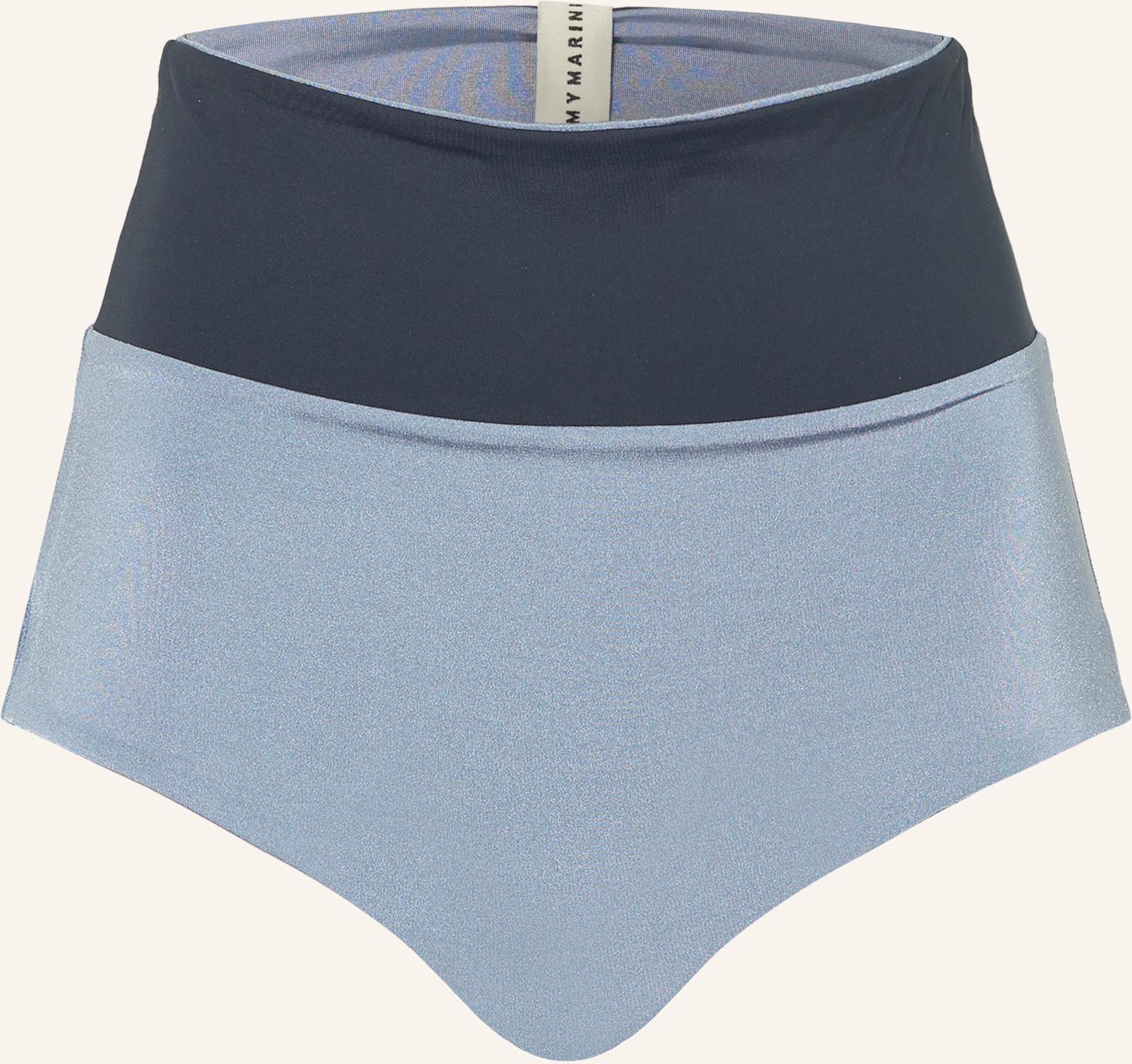 Mymarini High-Waist-Bikini-Hose Surf Shorts Shine Zum Wenden Mit Uv-Schutz 50+ grau