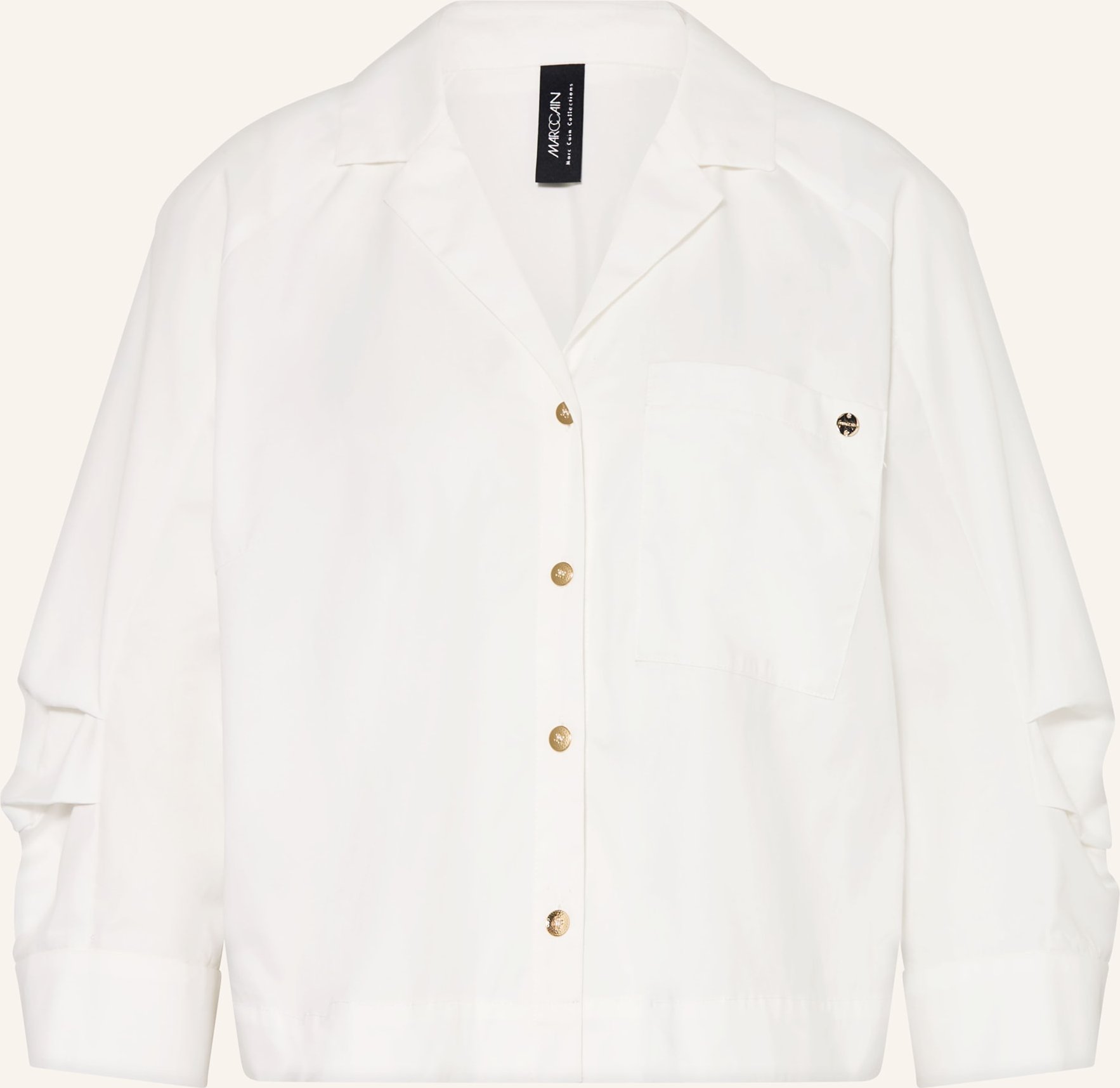 Marc Cain Bluse Mit 3/4-Arm weiss