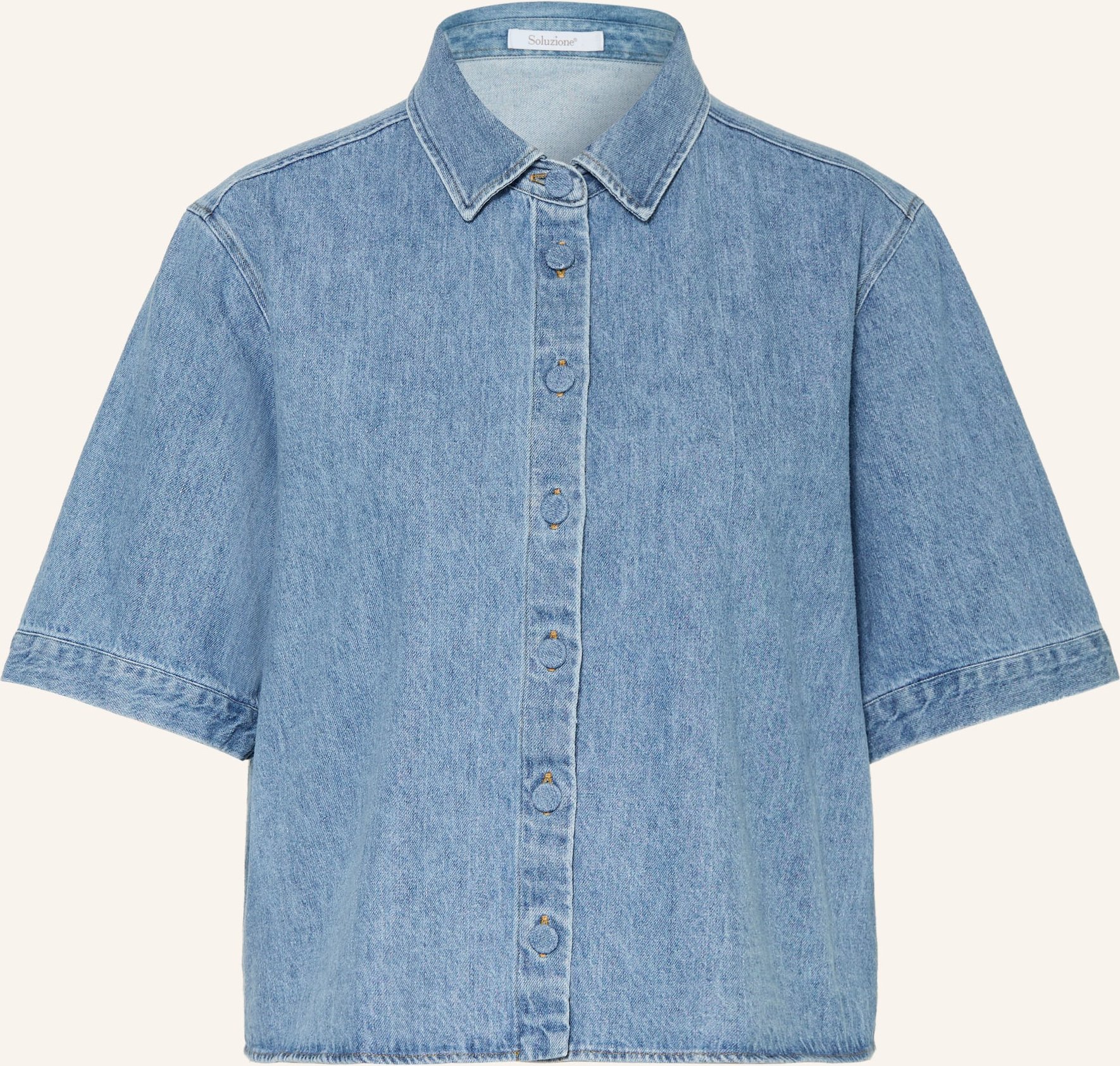 Soluzione Jeansbluse blau