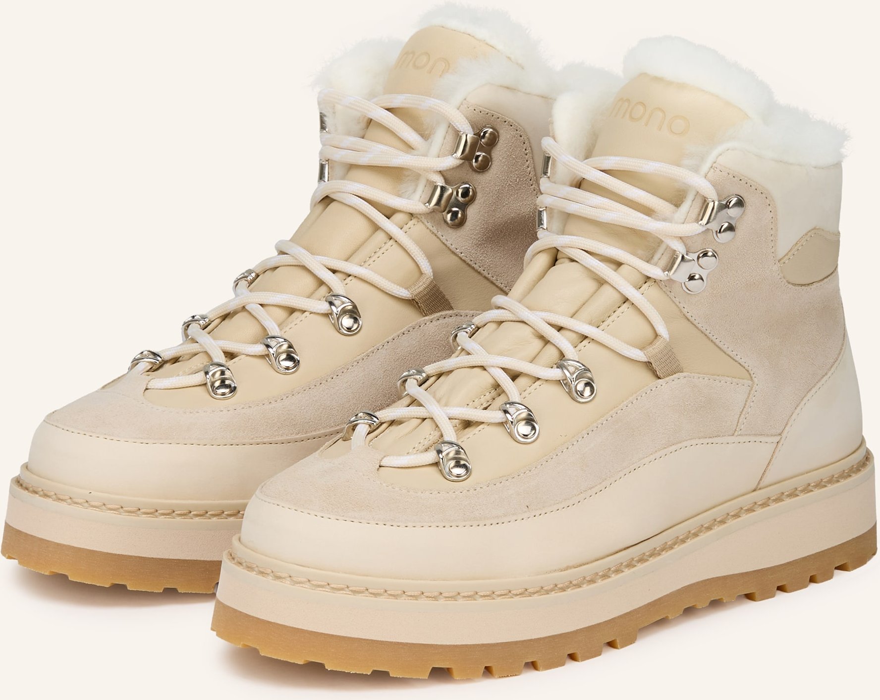 Mono Schnürboots Tag Cap weiss