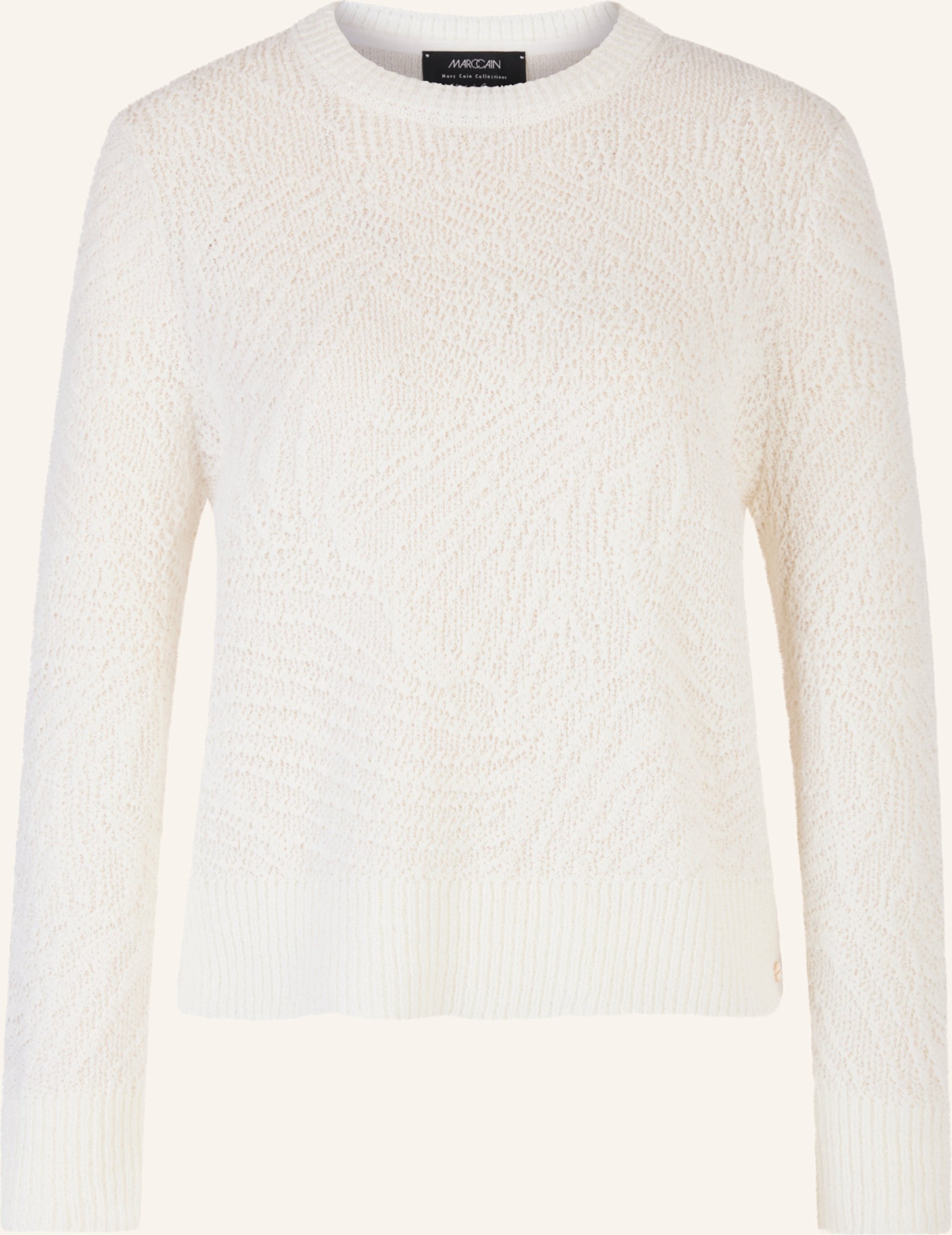Marc Cain Pullover Mit Glitzergarn weiss