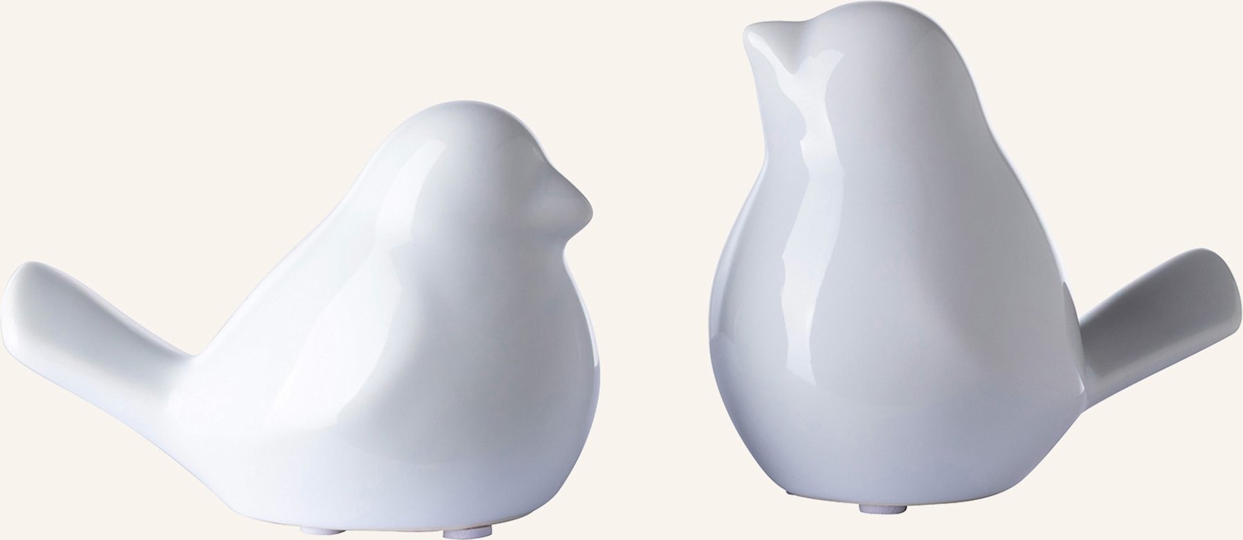 Fink Dekofigur Vogel Birdy weiss