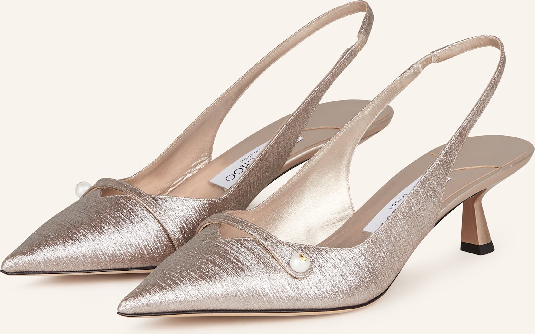 Jimmy Choo Slingpumps Amita 45 rosegold