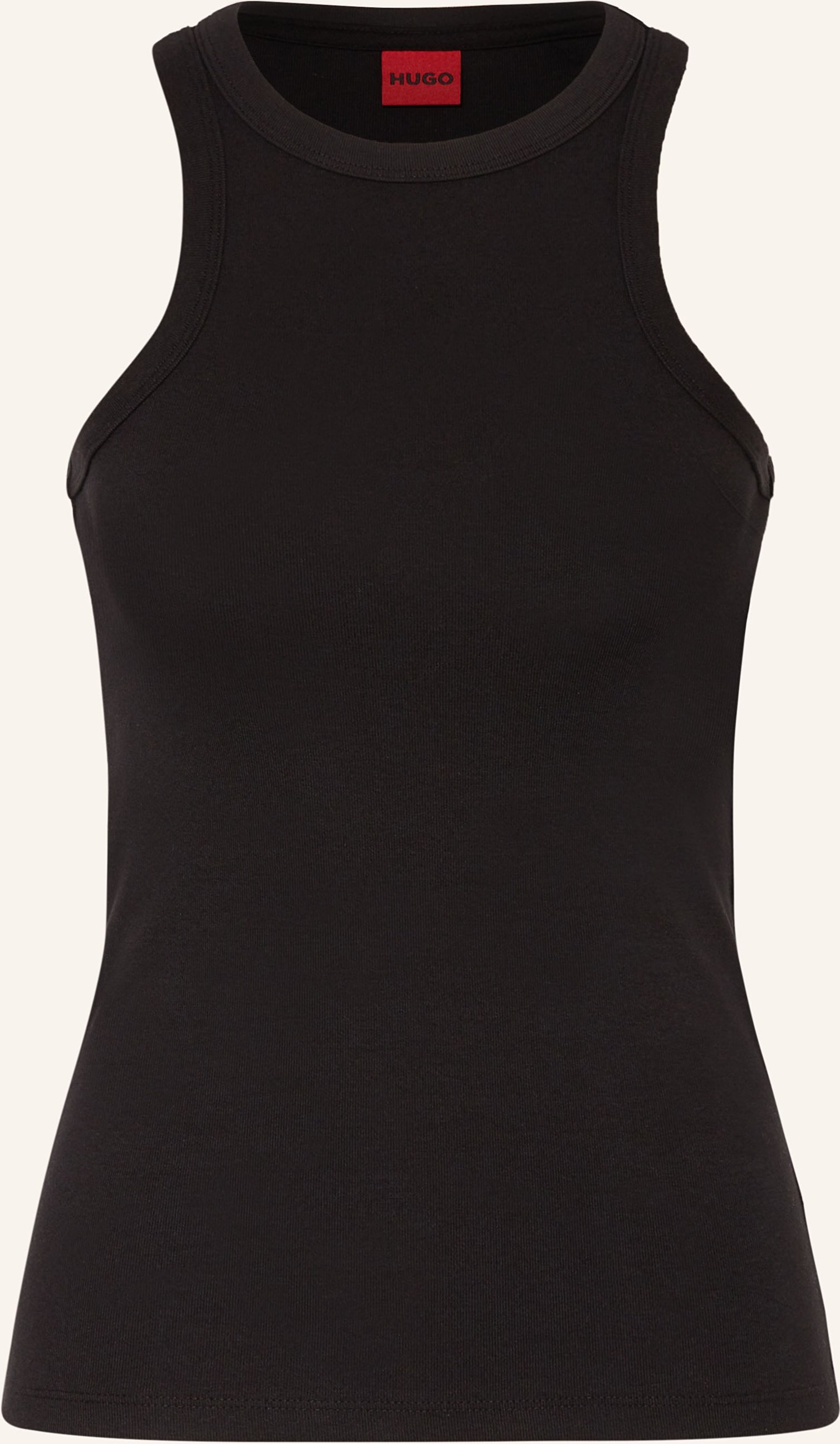 Hugo Top The Plain Tank schwarz