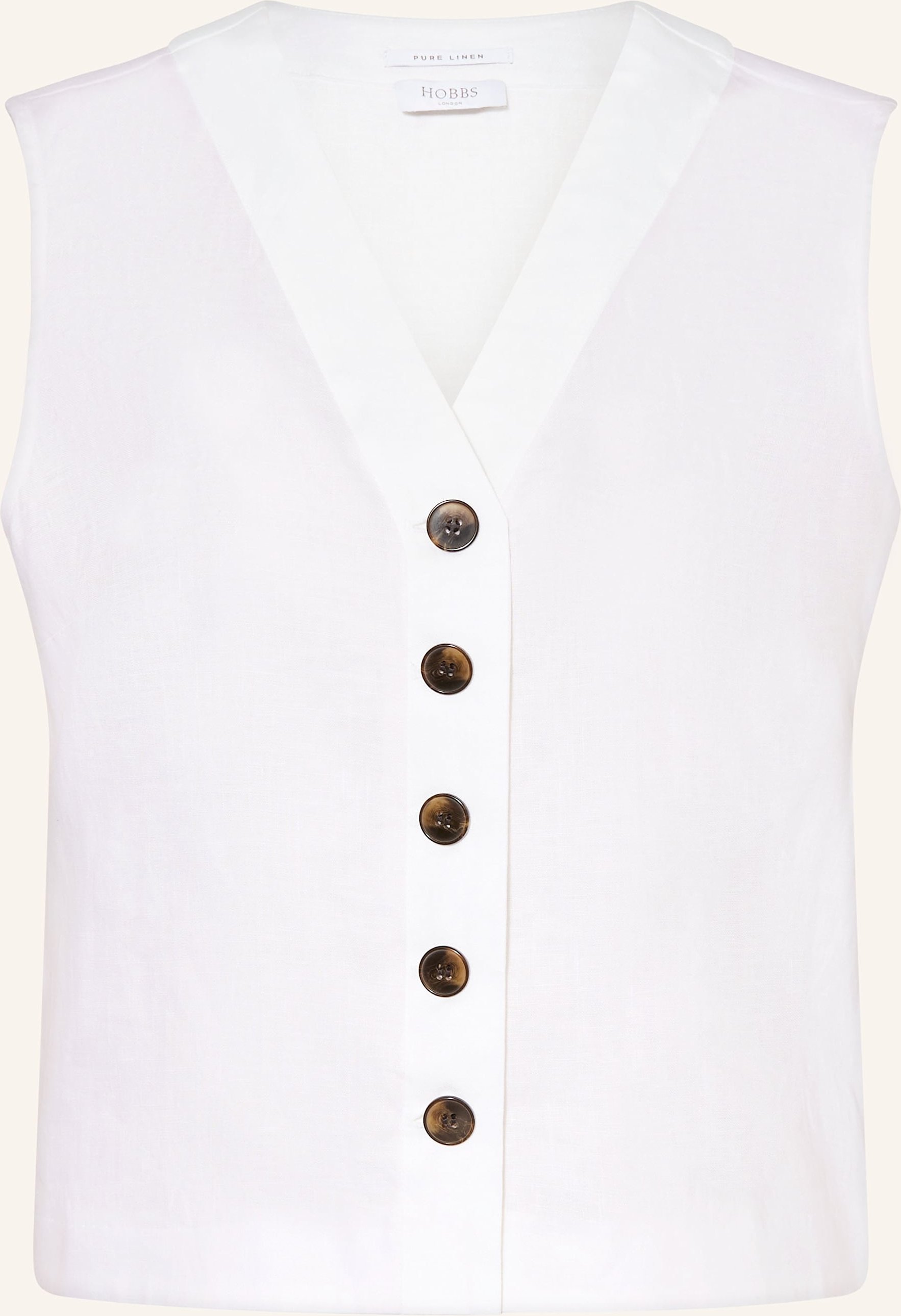 Hobbs Blusenshirt Kaylee Aus Leinen weiss