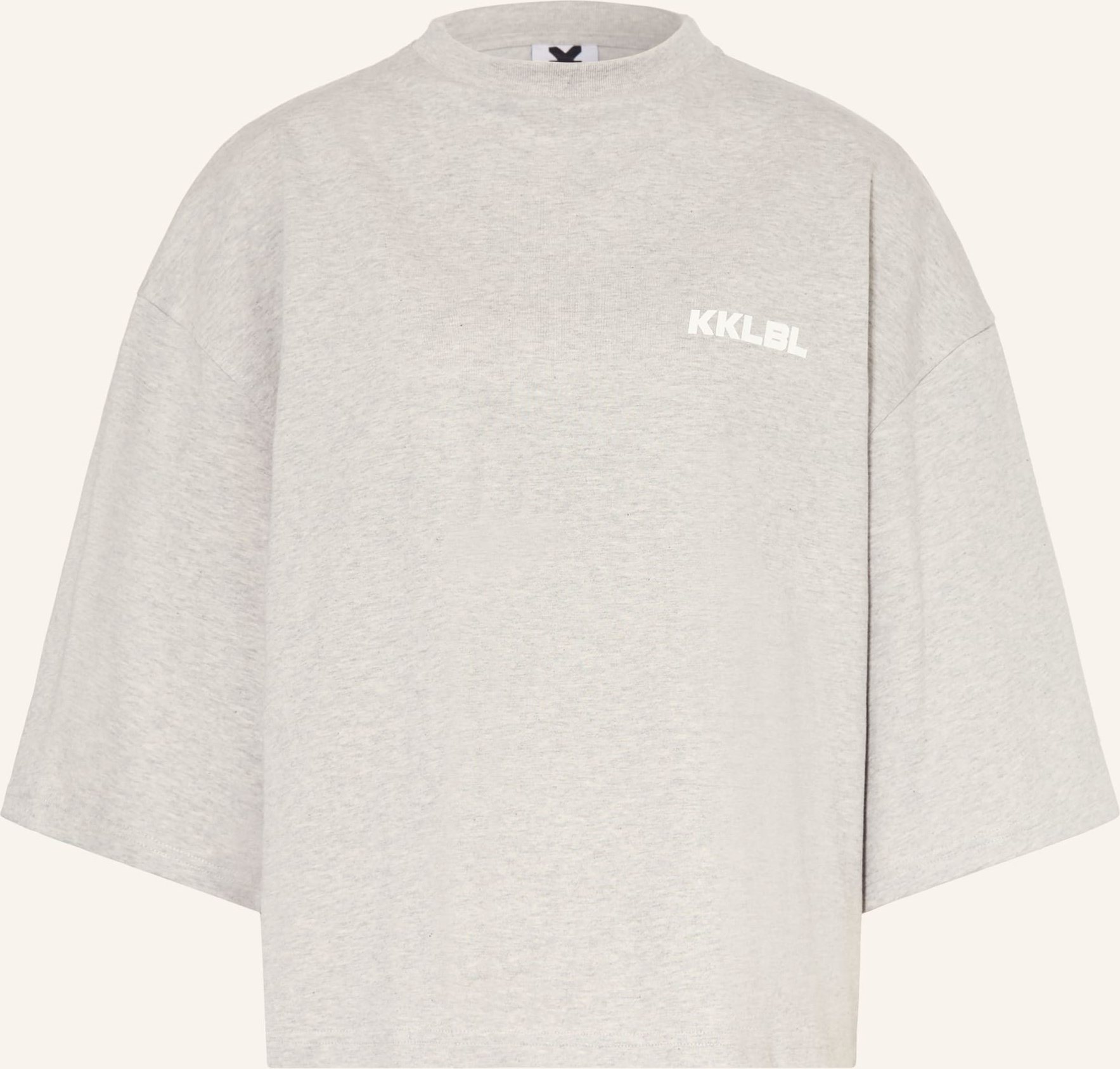 Karo Kauer Oversized-Shirt Mit 3/4-Arm grau