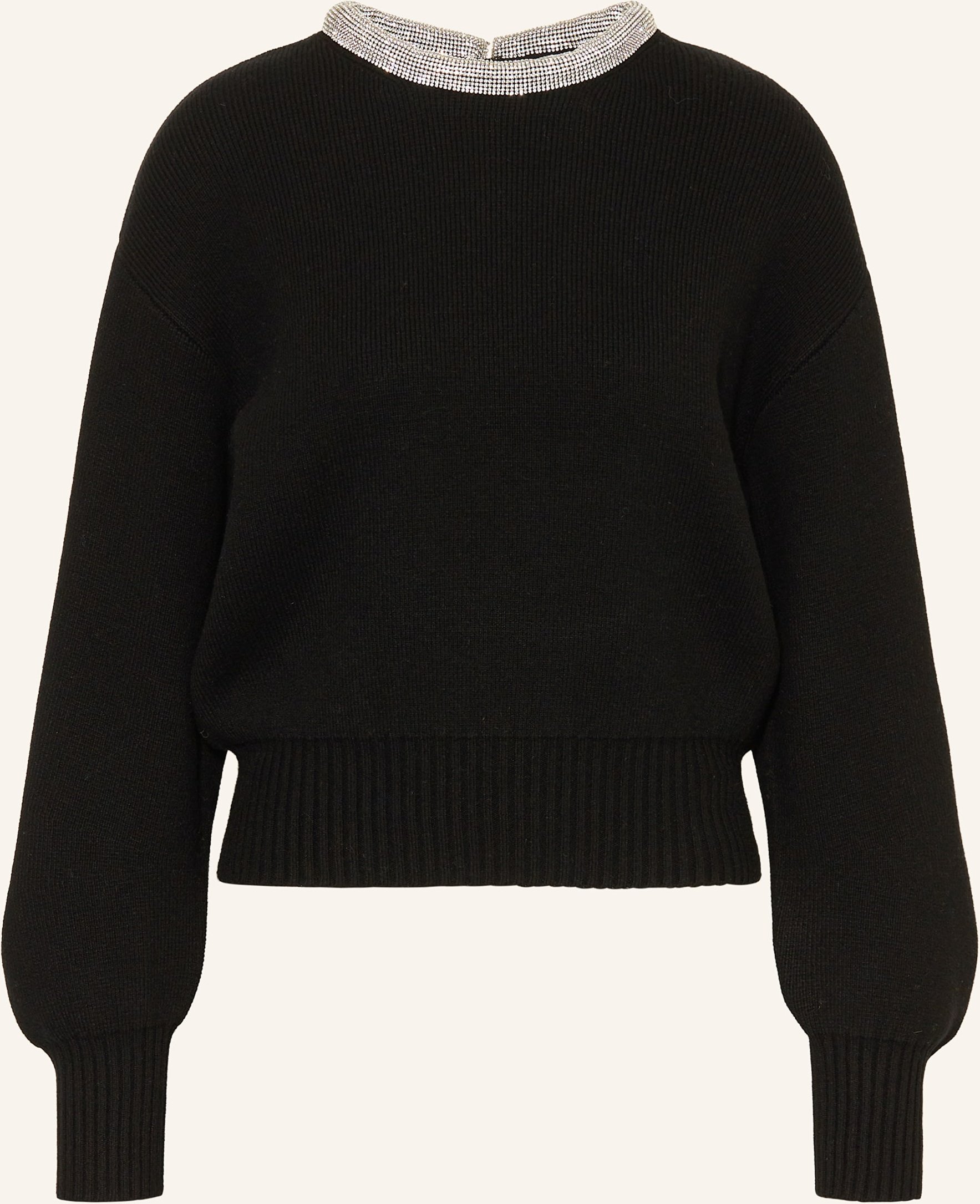 Reiss Pullover Crissie Mit Schmucksteinen schwarz