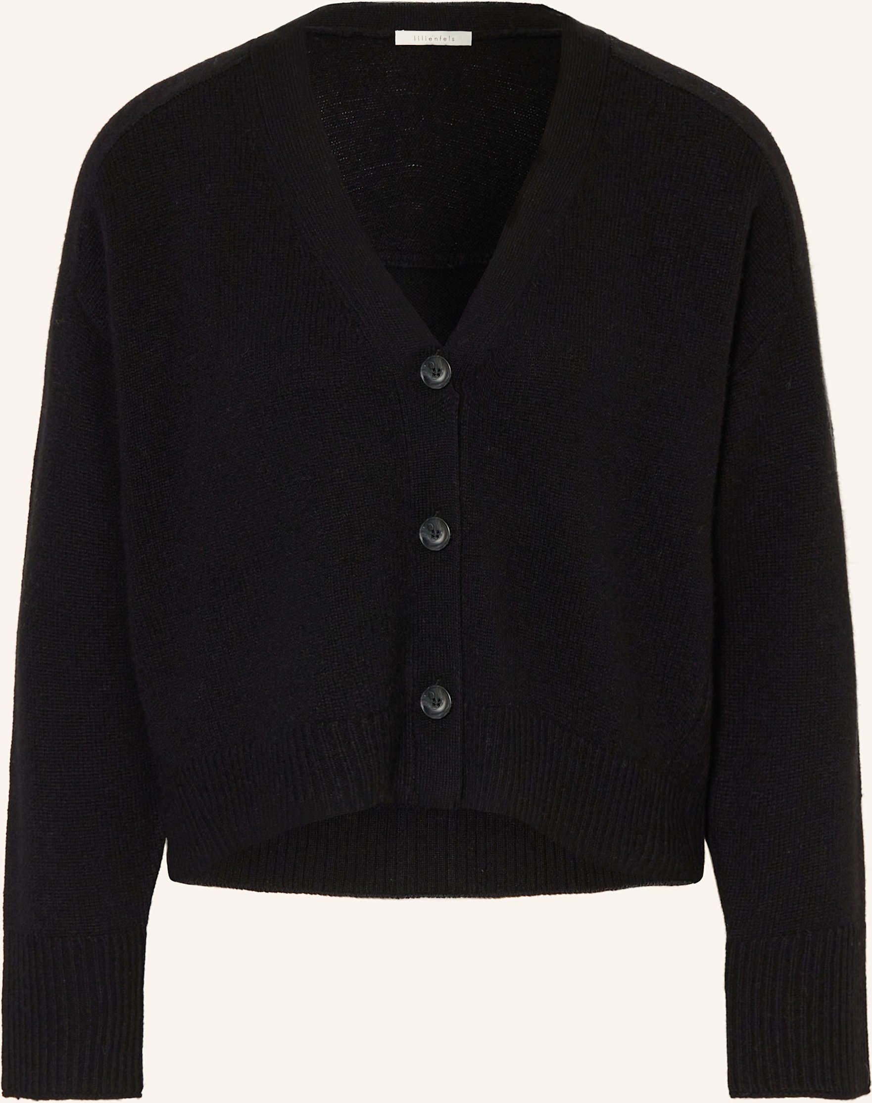 Lilienfels Strickjacke Aus Cashmere schwarz