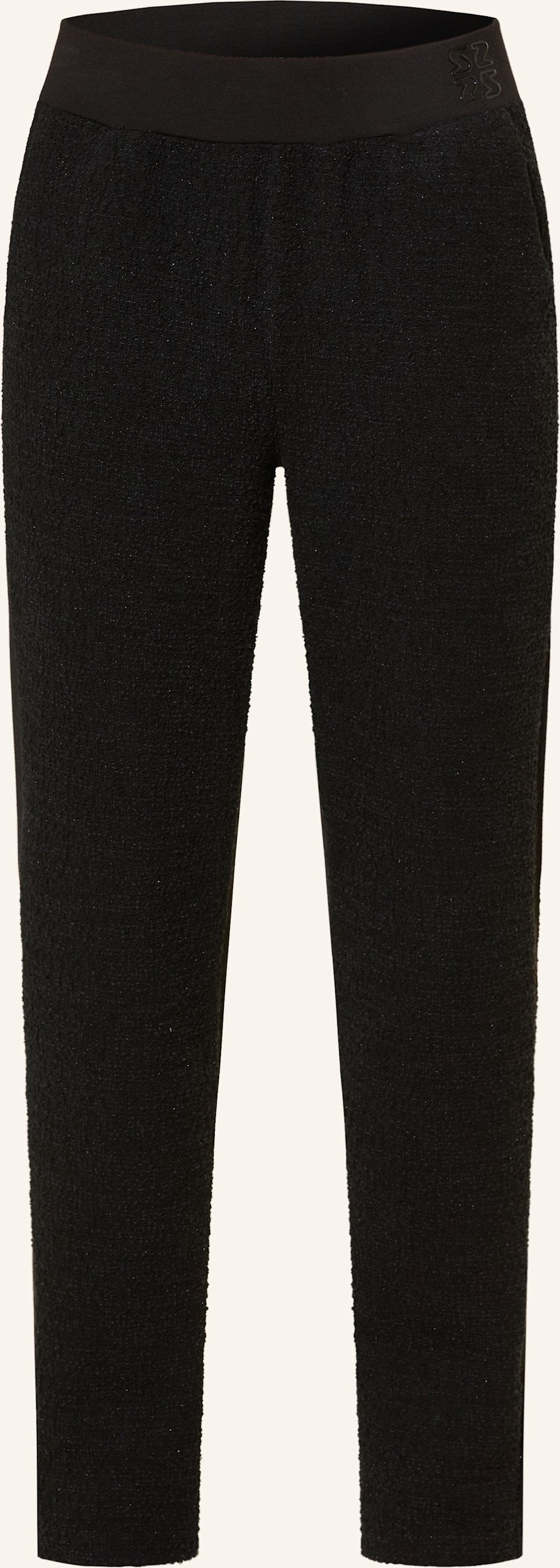 Sportalm Hose Im Materialmix Mit Glitzergarn schwarz