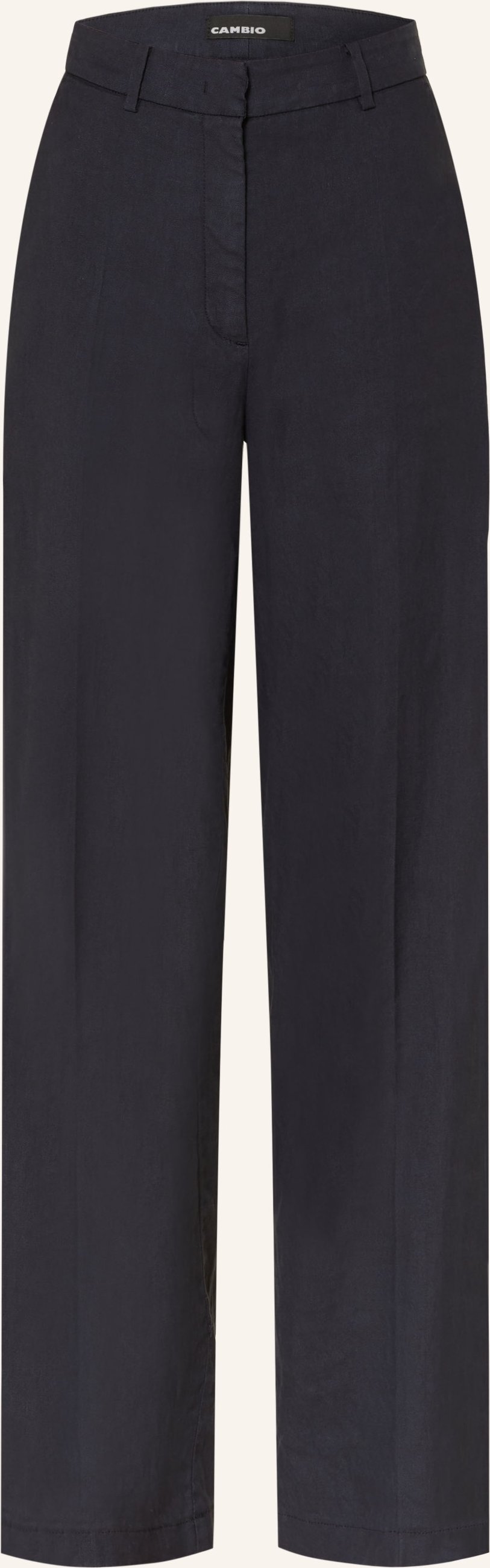 Cambio Marlenehose Mira Mit Leinen blau