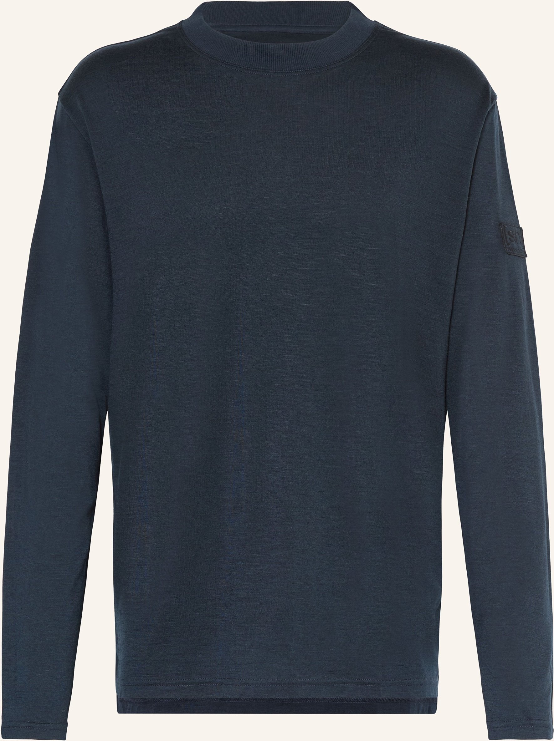 Thumbnail - Super.Natural Longsleeve Casual Mit Merinowolle blau