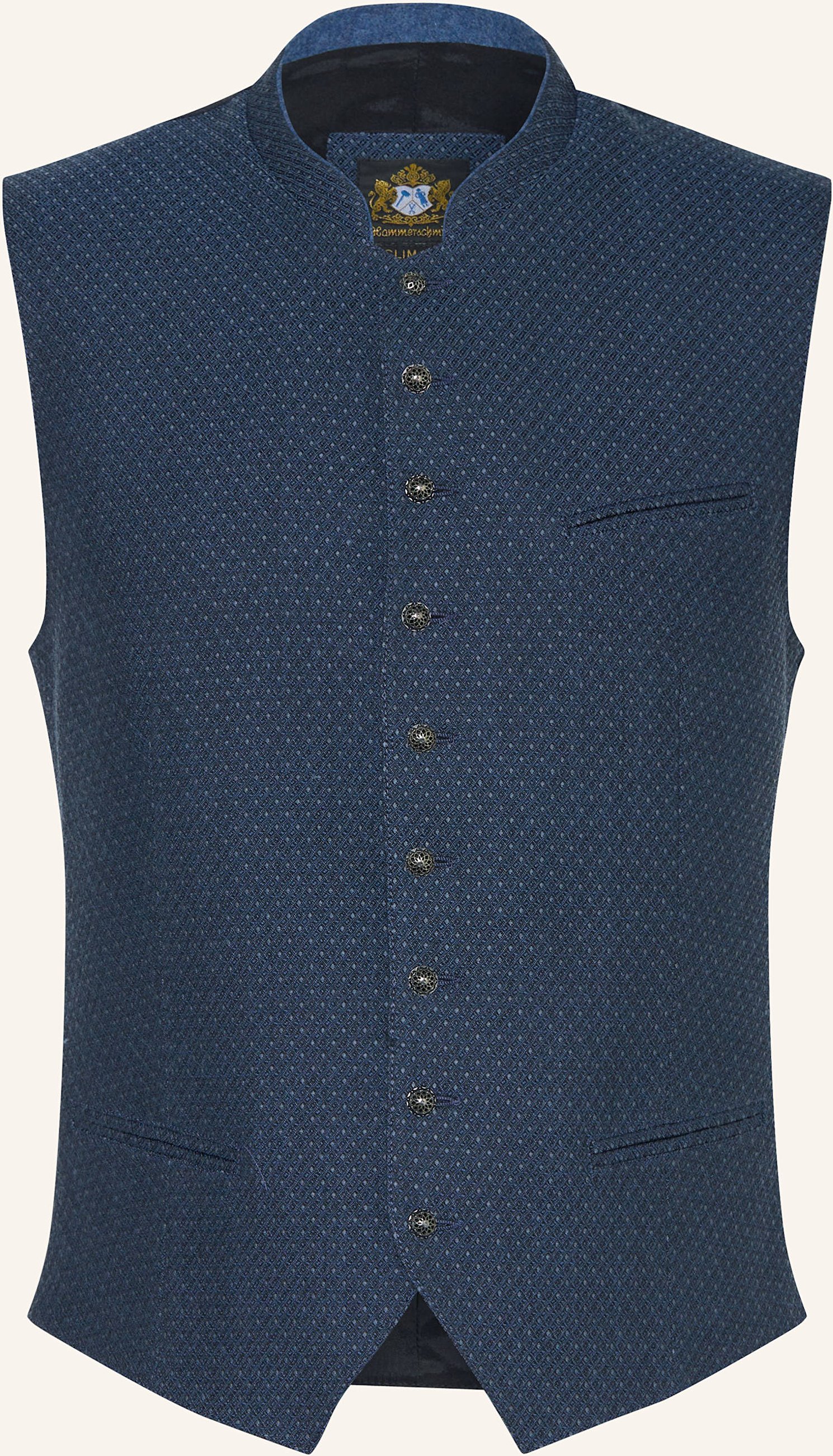 Thumbnail - Hammerschmid Trachtenweste Theo Slim Fit blau