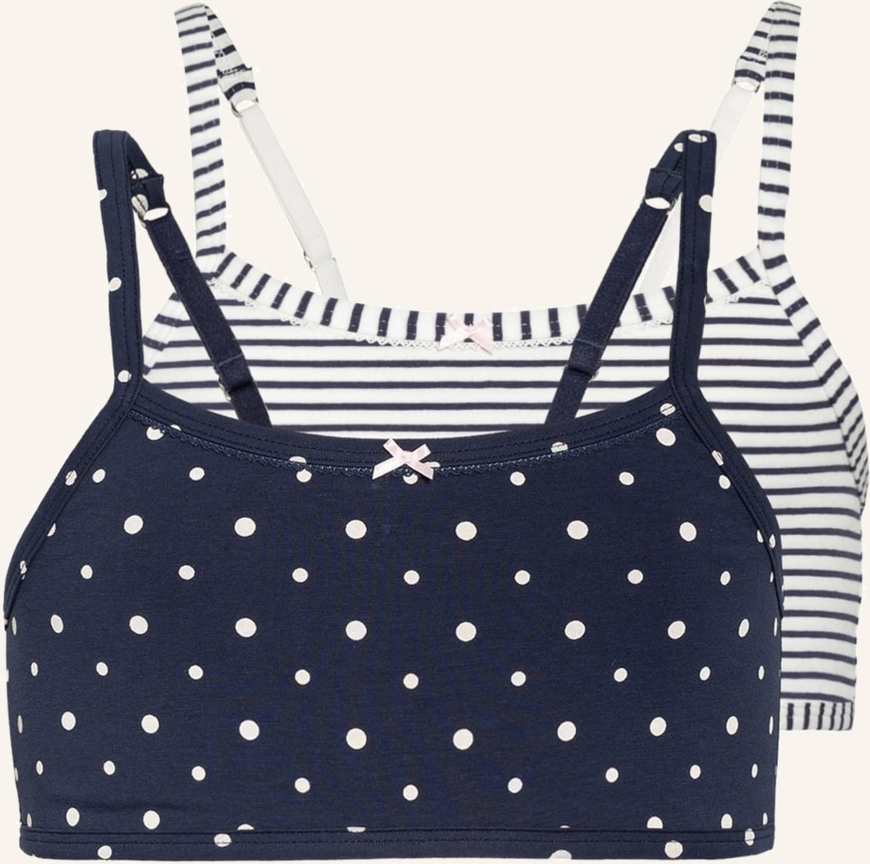 Sanetta 2er-Pack Bustiers blau