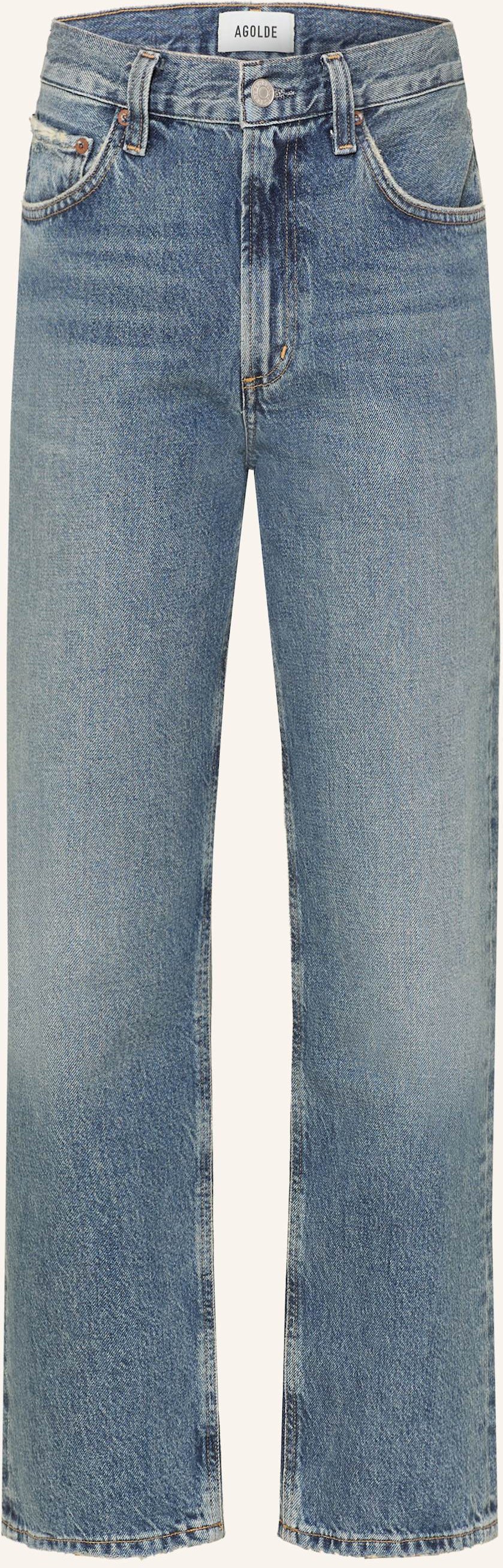 Thumbnail - Agolde Straight Jeans Valen blau